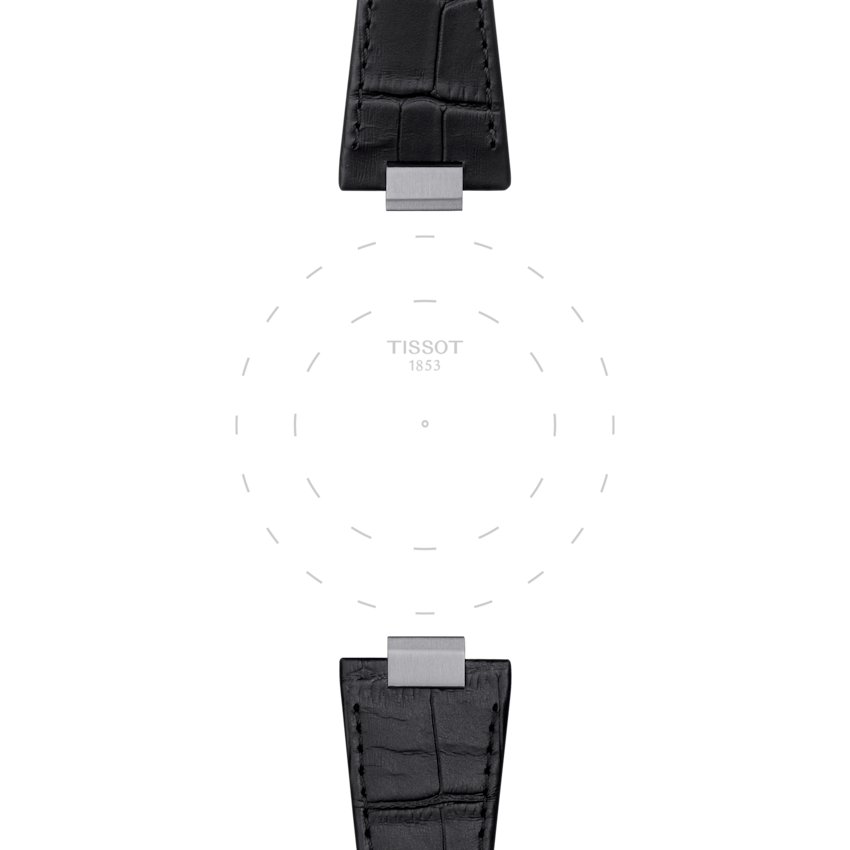 Tissot Official Black PRX 40mm Leather Strap With Steel Endpiece T852.047.562 T852047562