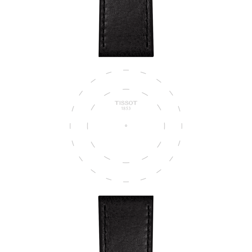 TISSOT OFFICIAL BLACK LEATHER STRAP LUGS 23 MM T852.047.779 T852047779