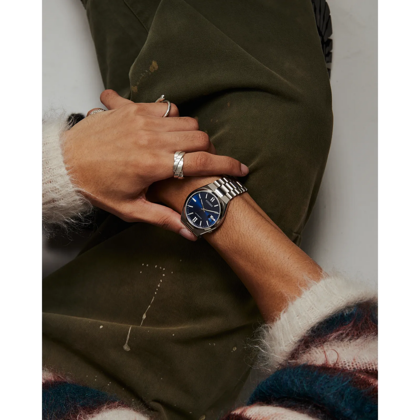 Citizen Automatic NJ0150-56L "TSUYOSA” Collection Blue Dial Stainless Steel Bracelet