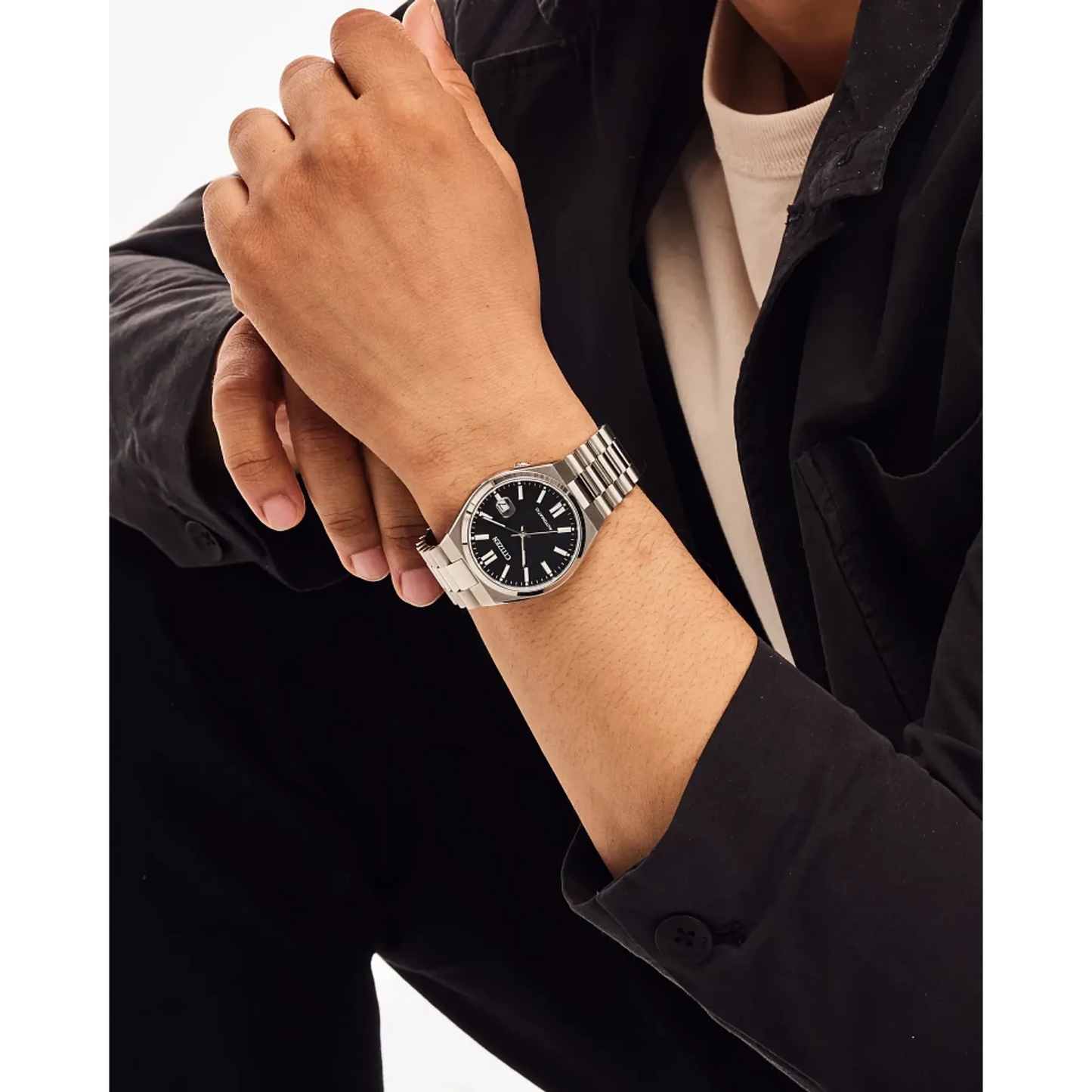 Citizen Automatic NJ0150-56E "TSUYOSA” Collection Black Dial Stainless Steel Bracelet