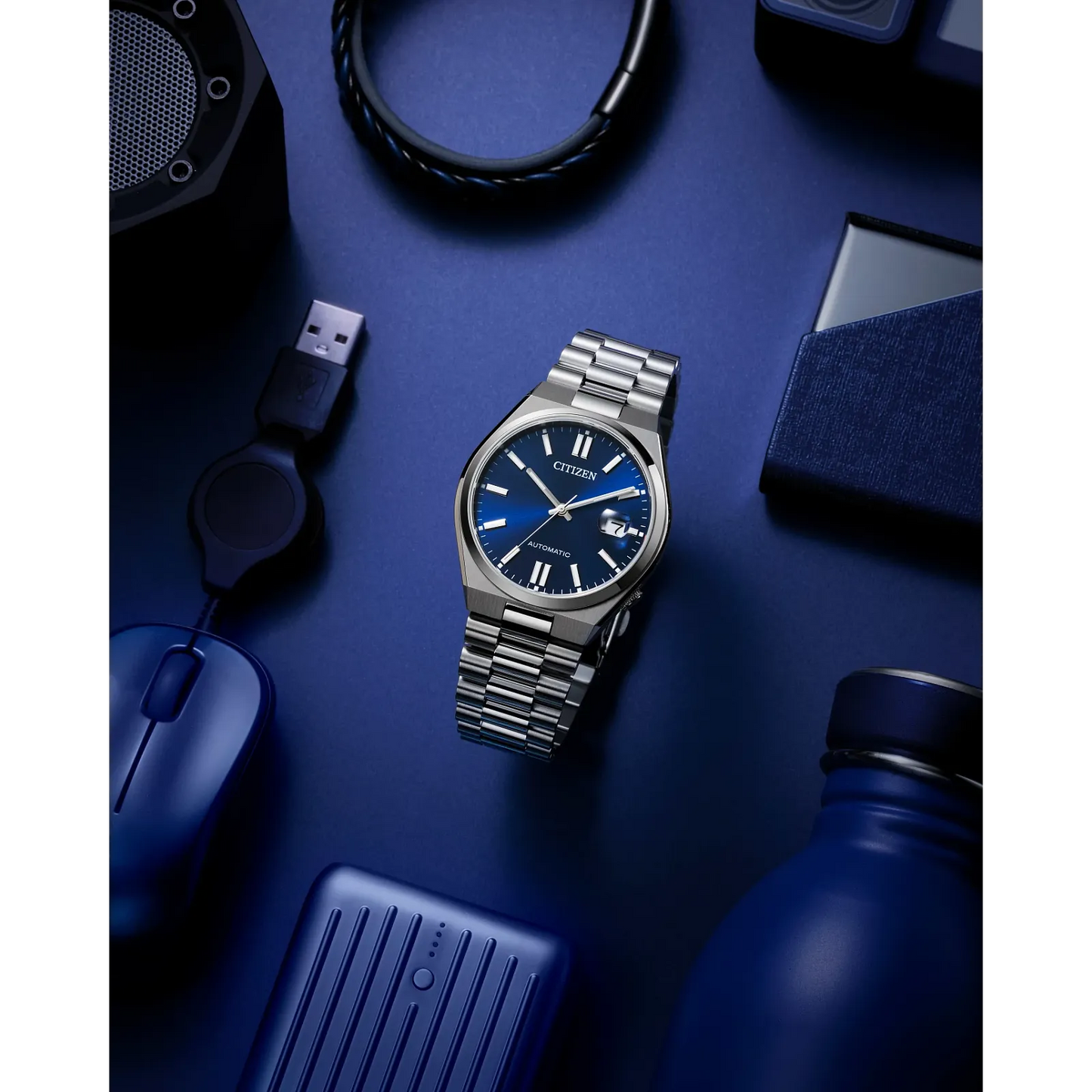 Citizen Automatic NJ0150-56L "TSUYOSA” Collection Blue Dial Stainless Steel Bracelet