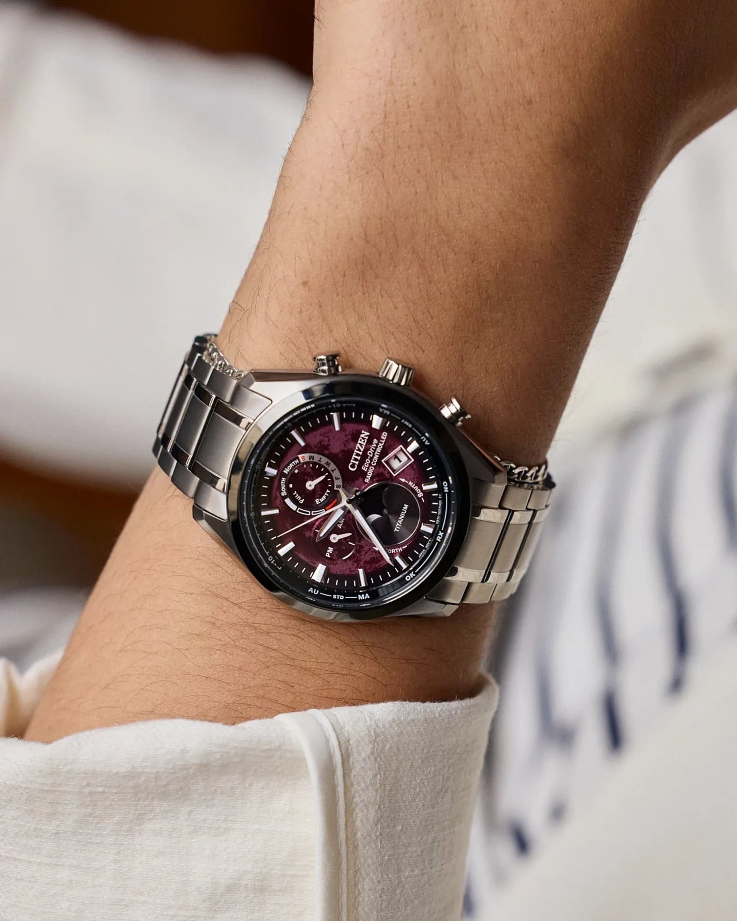 CITIZEN BY1018-55X Tsuki-yomi A-T Atomic Timekeeping / Super Titanium