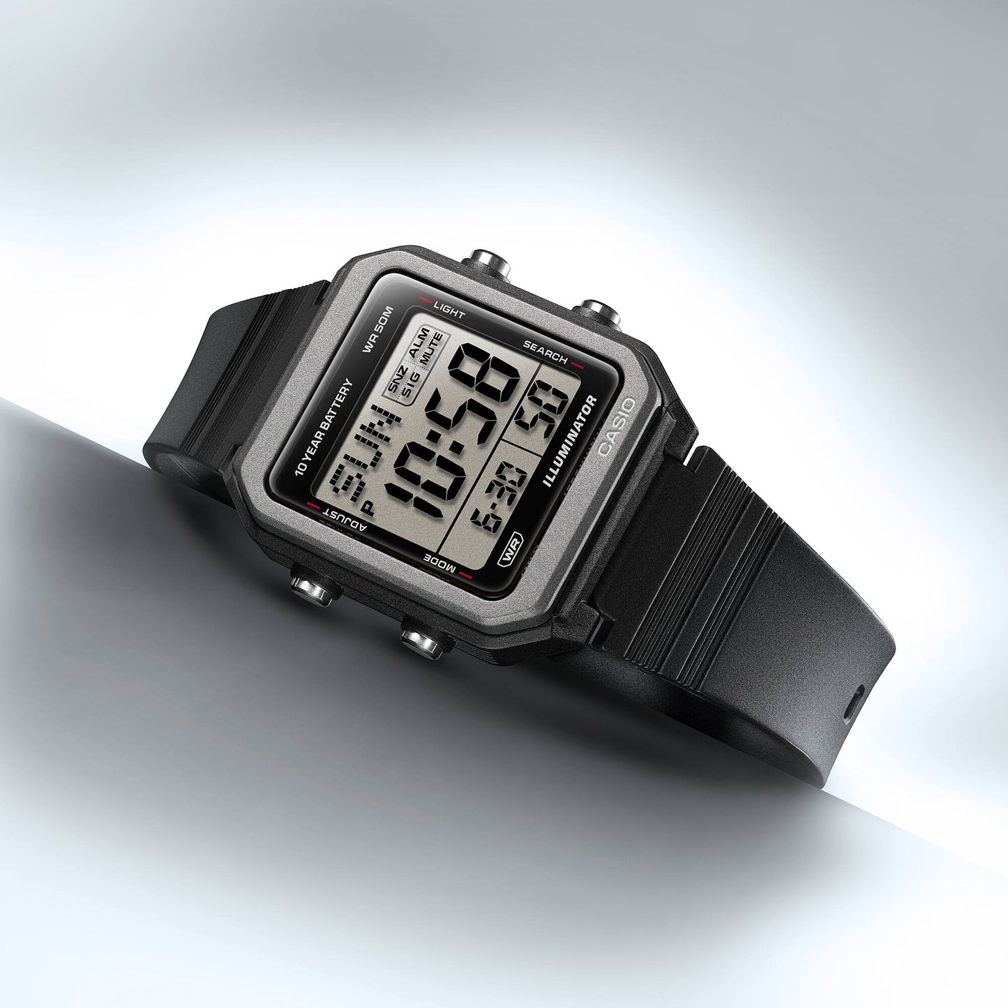 CASIO Digital Watch W-221H-1AV W221H-1AV
