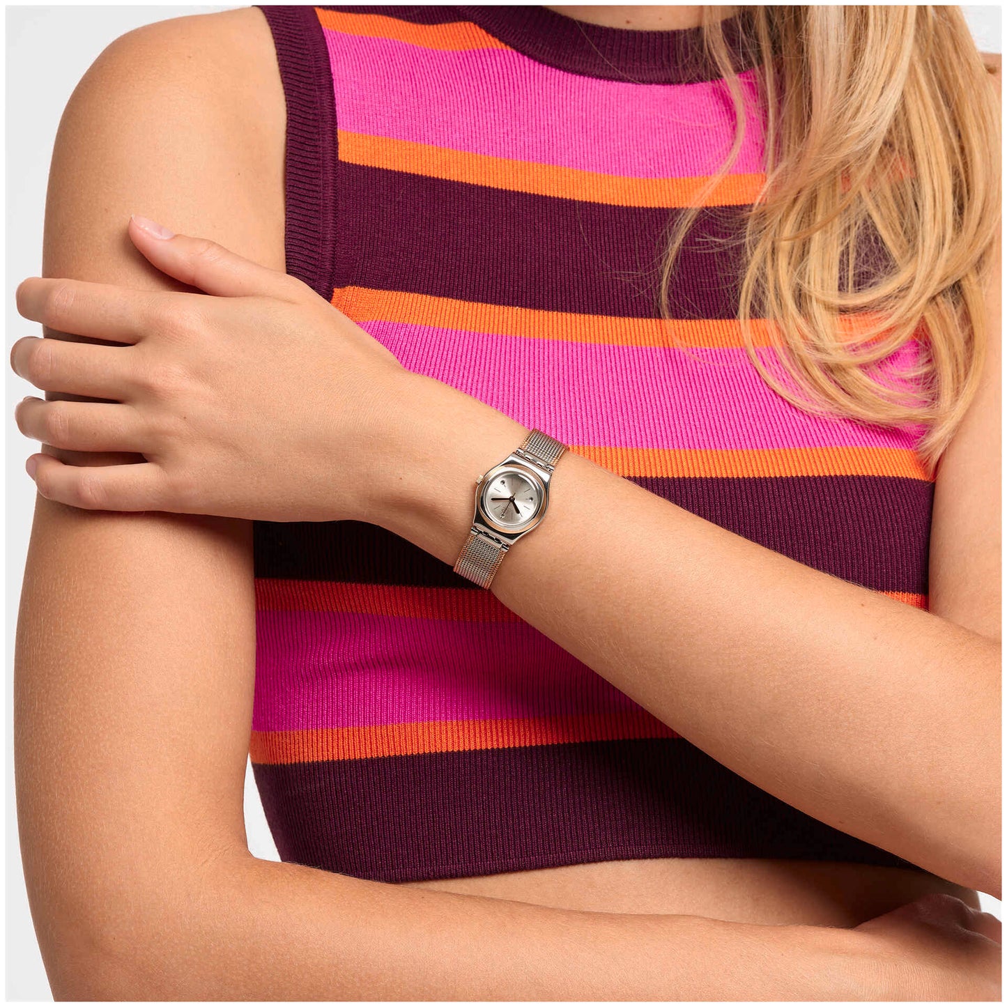 SWATCH YSS327M FULL SILVER JACKET