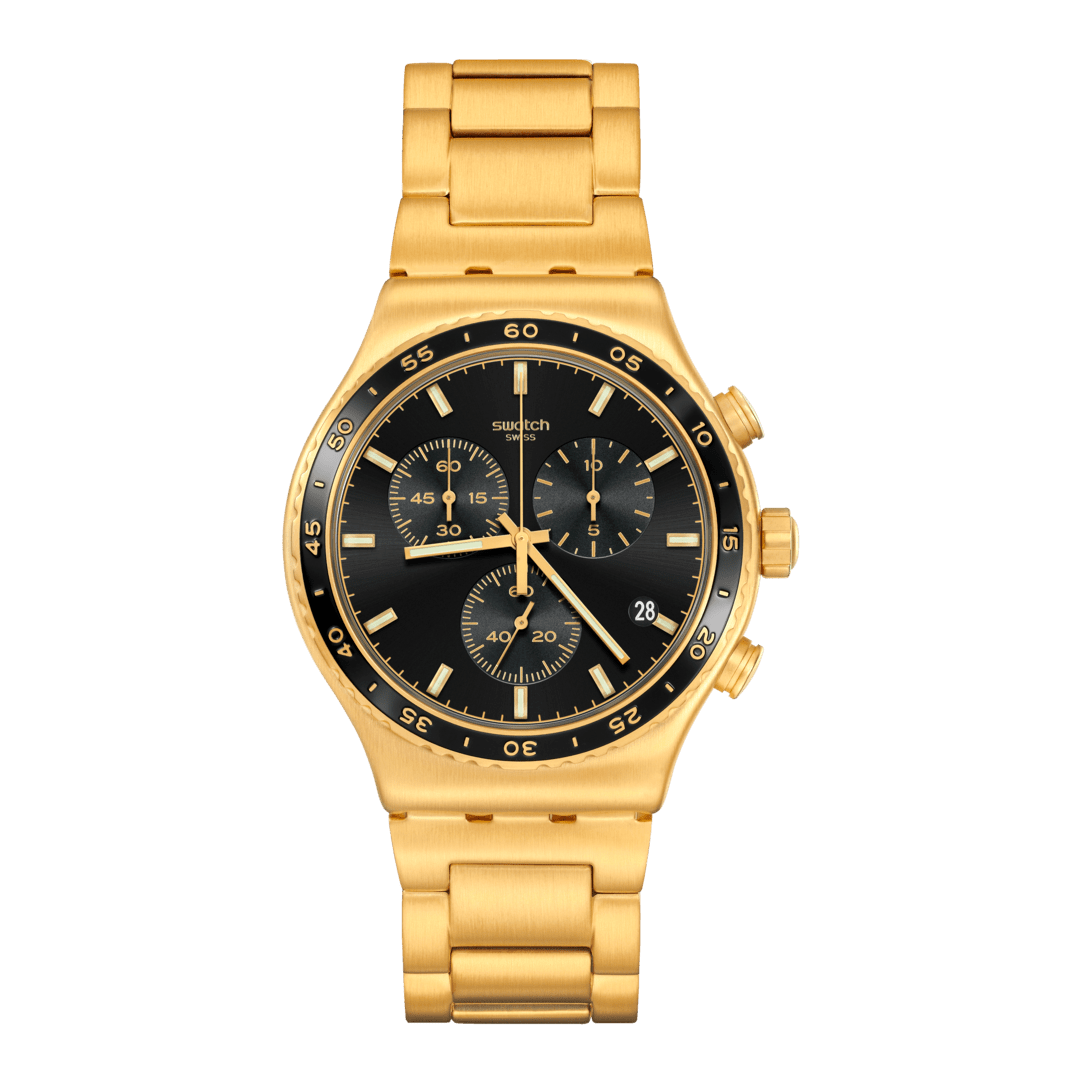 SWATCH YVG418G IN THE BLACK – Legacy Jewellery