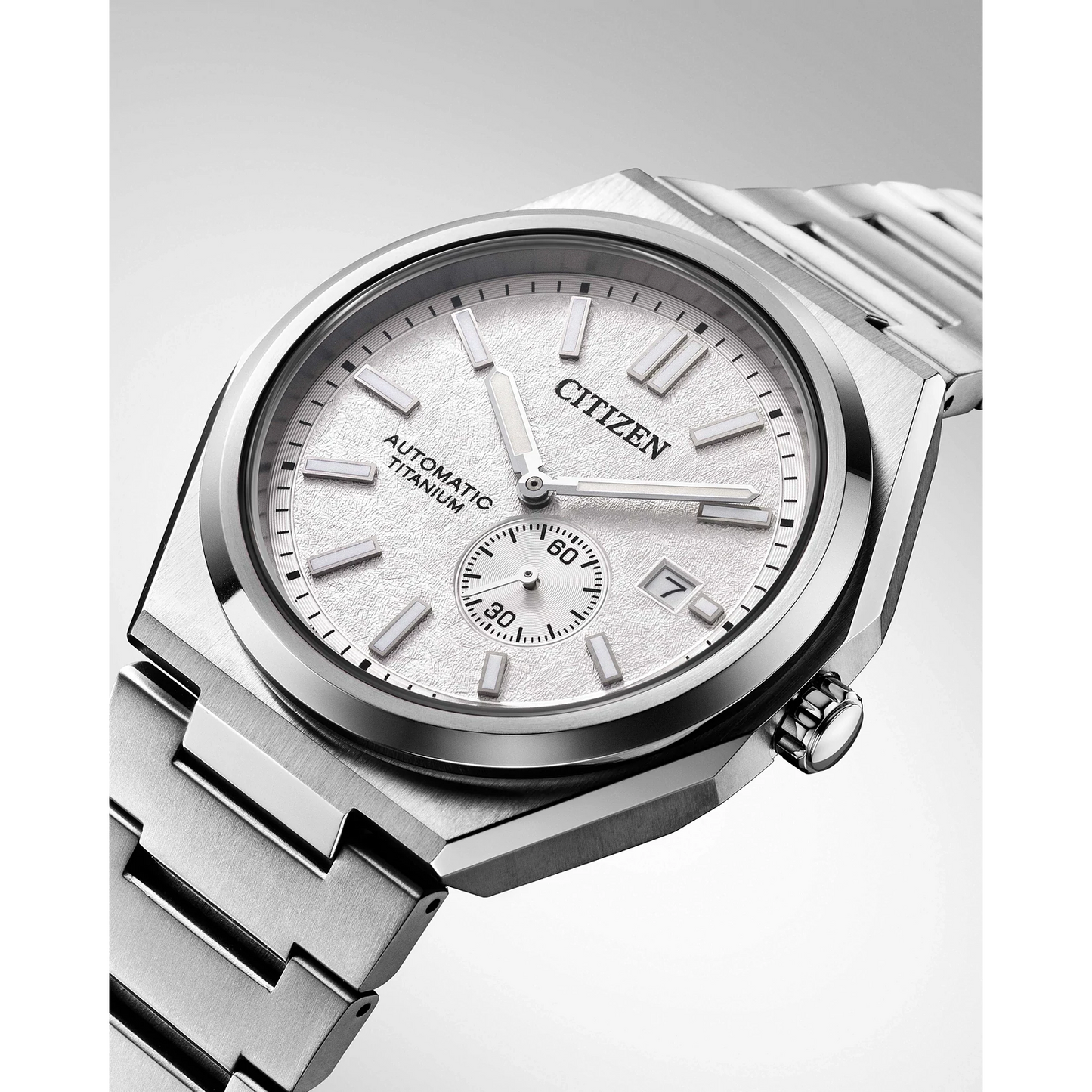 Citizen Zenshin Mechanical Super Titanium White Dial NJ0180-80A