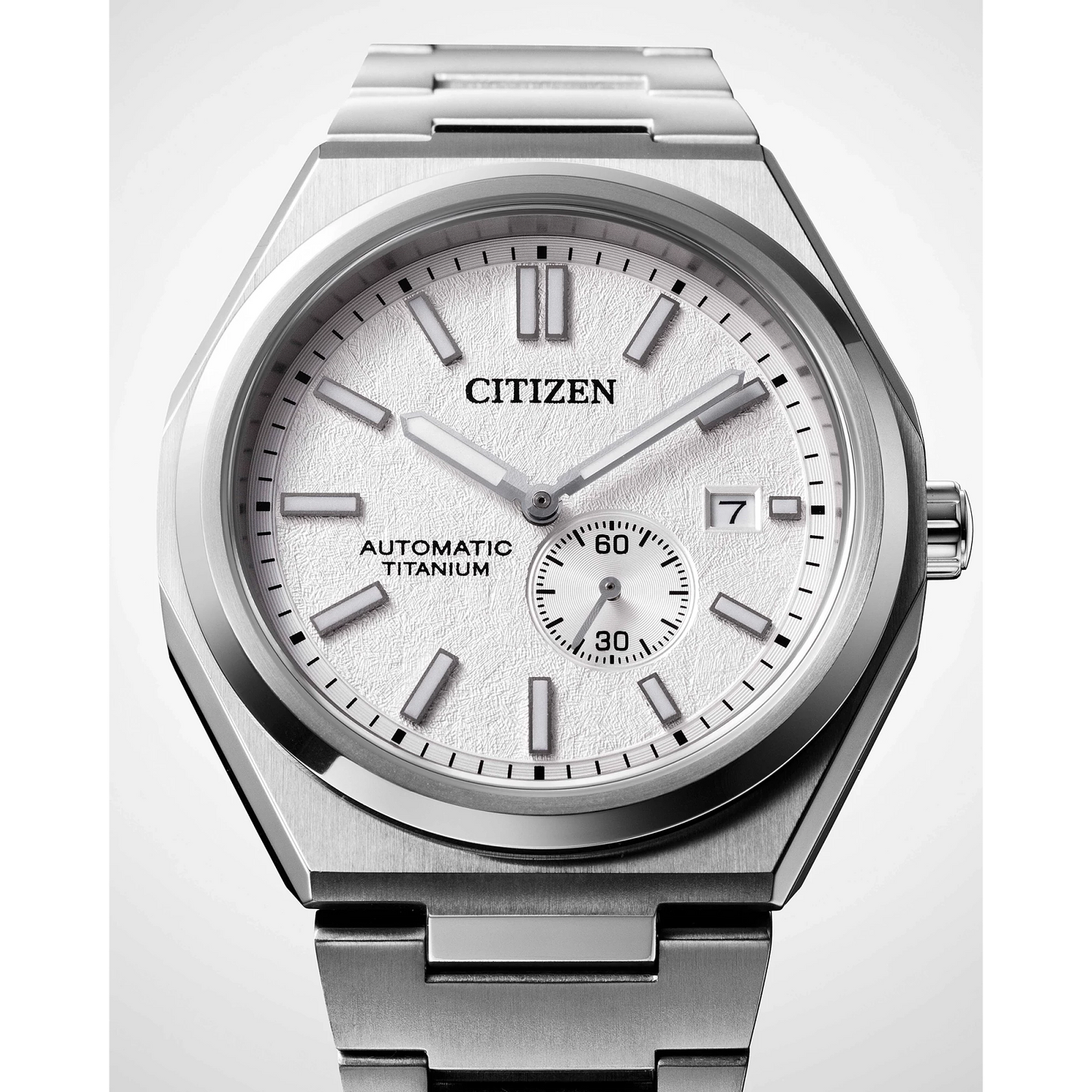 Citizen Zenshin Mechanical Super Titanium White Dial NJ0180-80A