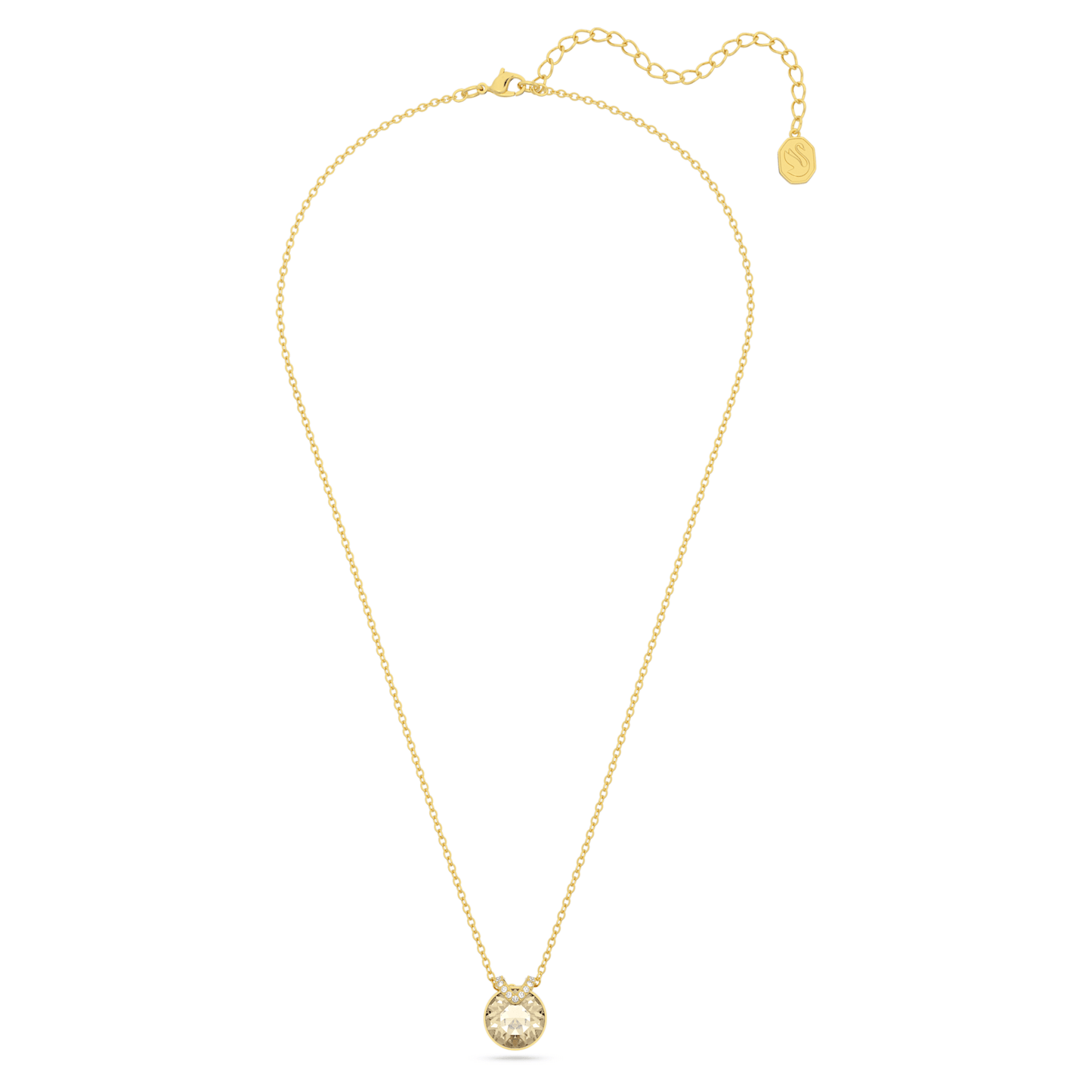 Bella V pendant Round cut, Gold tone, Gold-tone plated 5662091