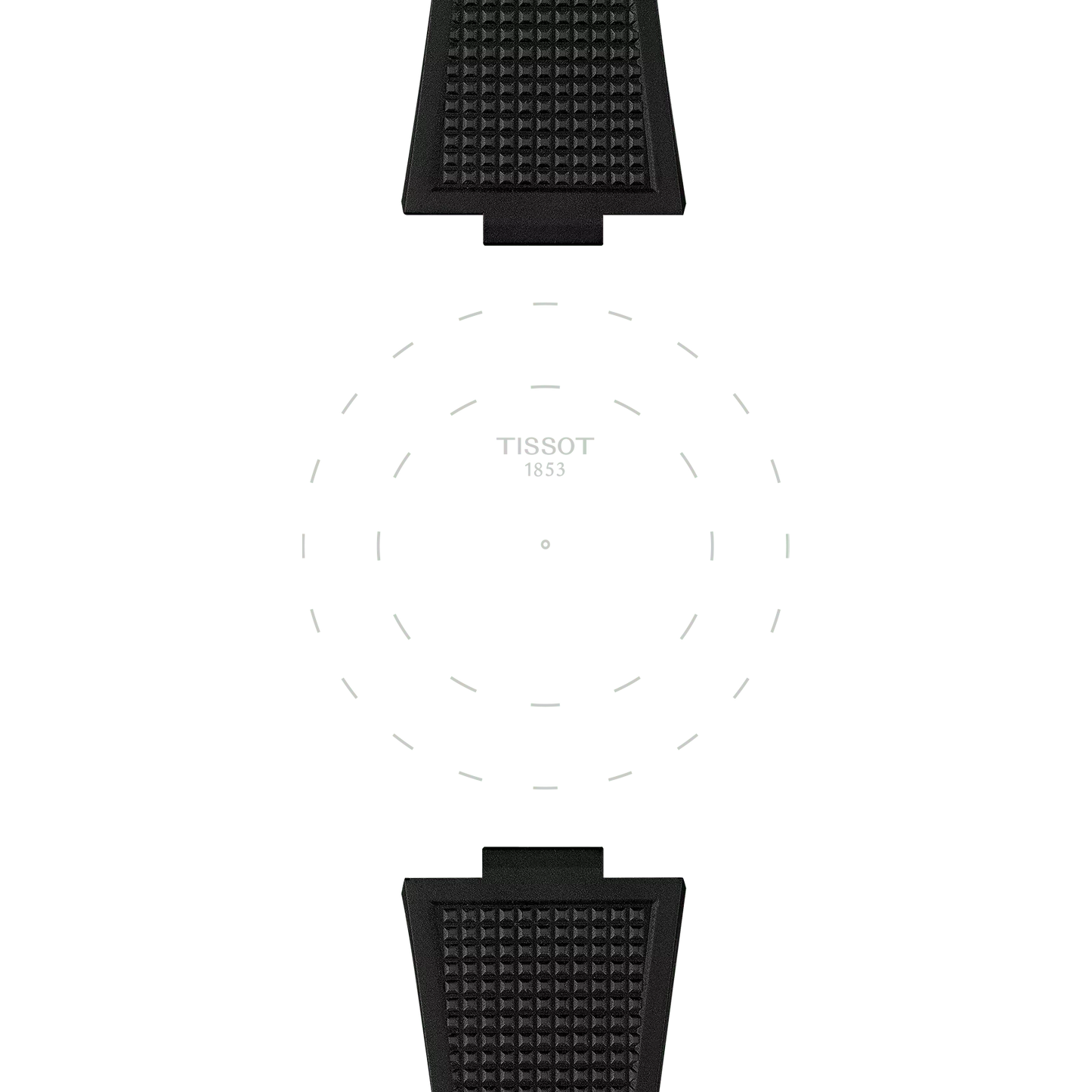 TISSOT OFFICIAL BLACK PRX 40MM RUBBER STRAP T852.048.462 T852048462