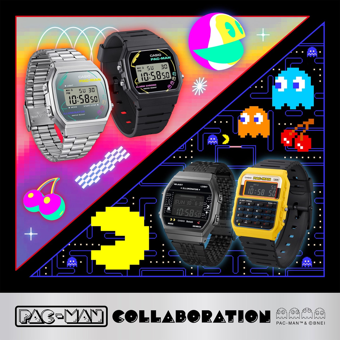 CASIO PAC-MAN collaboration CA53WPC-1B CA-53WPC-1B
