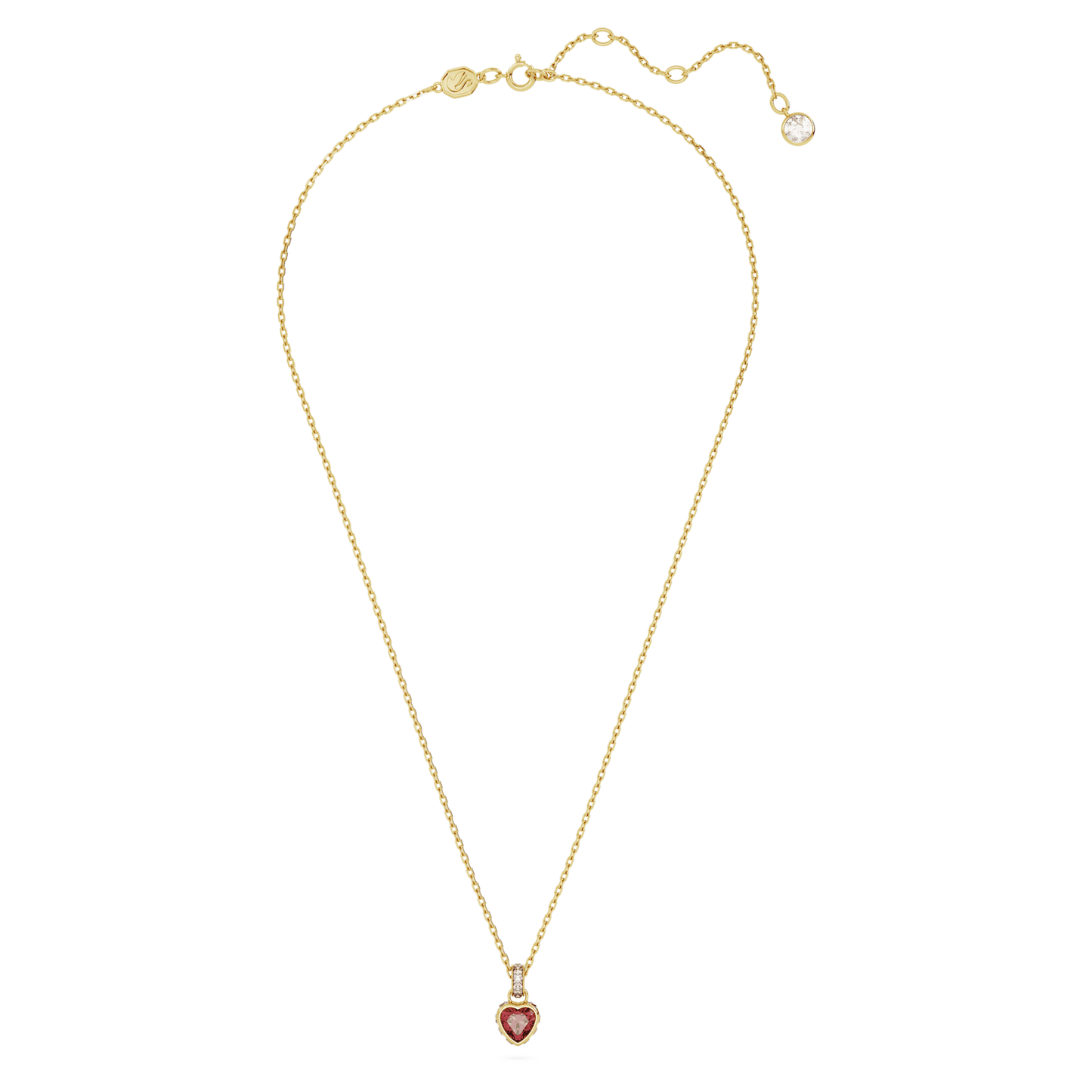 Chroma pendant Heart, Red, Gold-tone plated 5648750