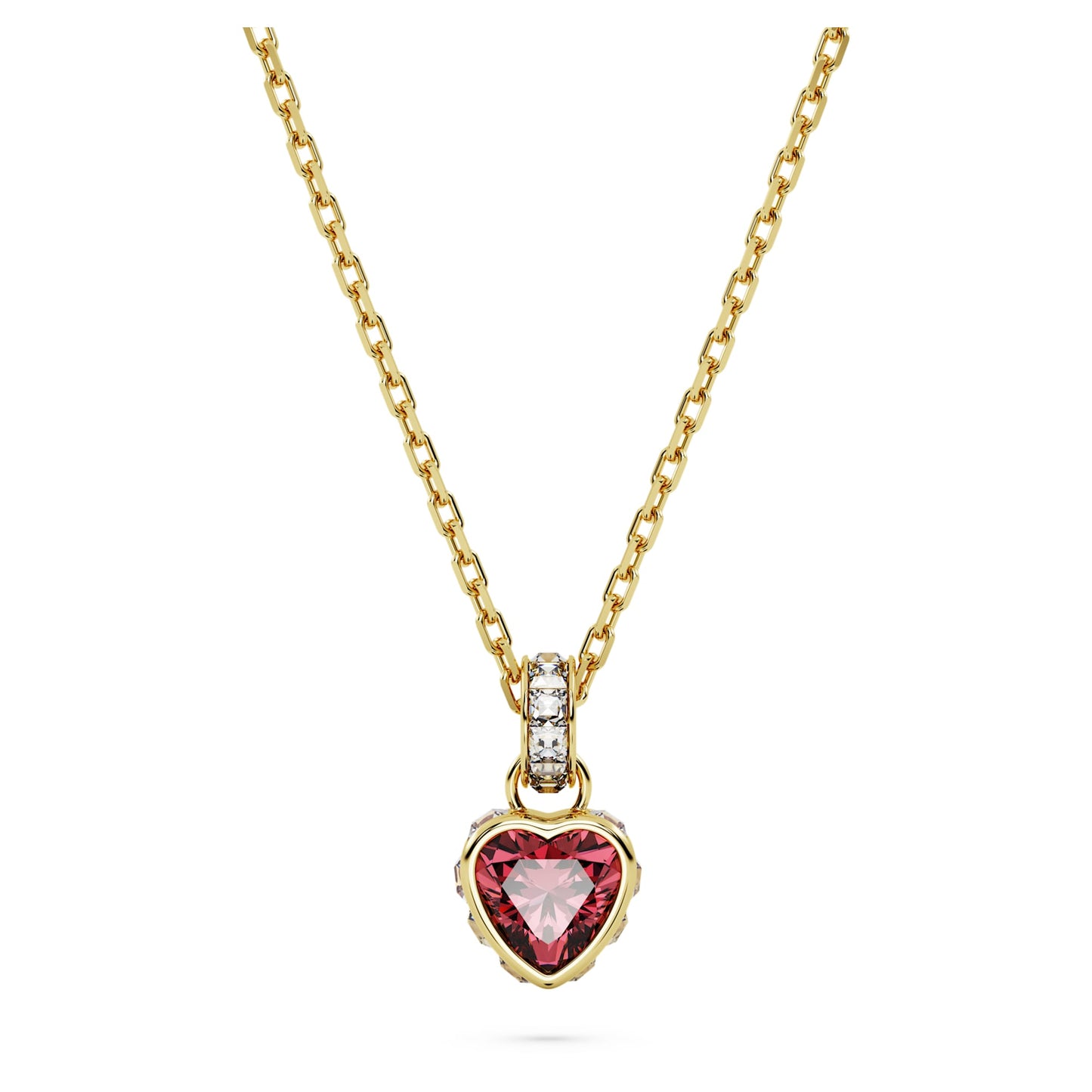 Chroma pendant Heart, Red, Gold-tone plated 5648750