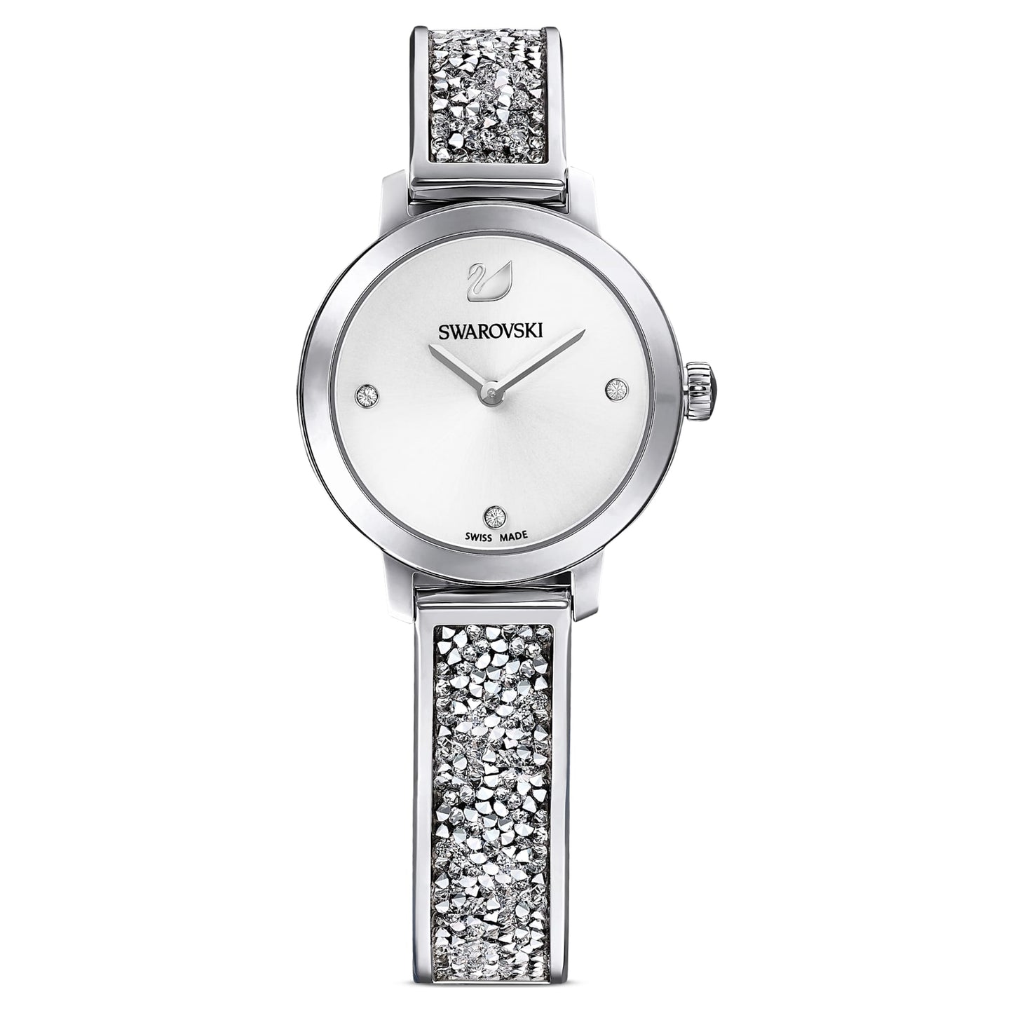 5376080 Cosmic Rock watch Swiss Made, Metal bracelet, Silver tone, Stainless steel