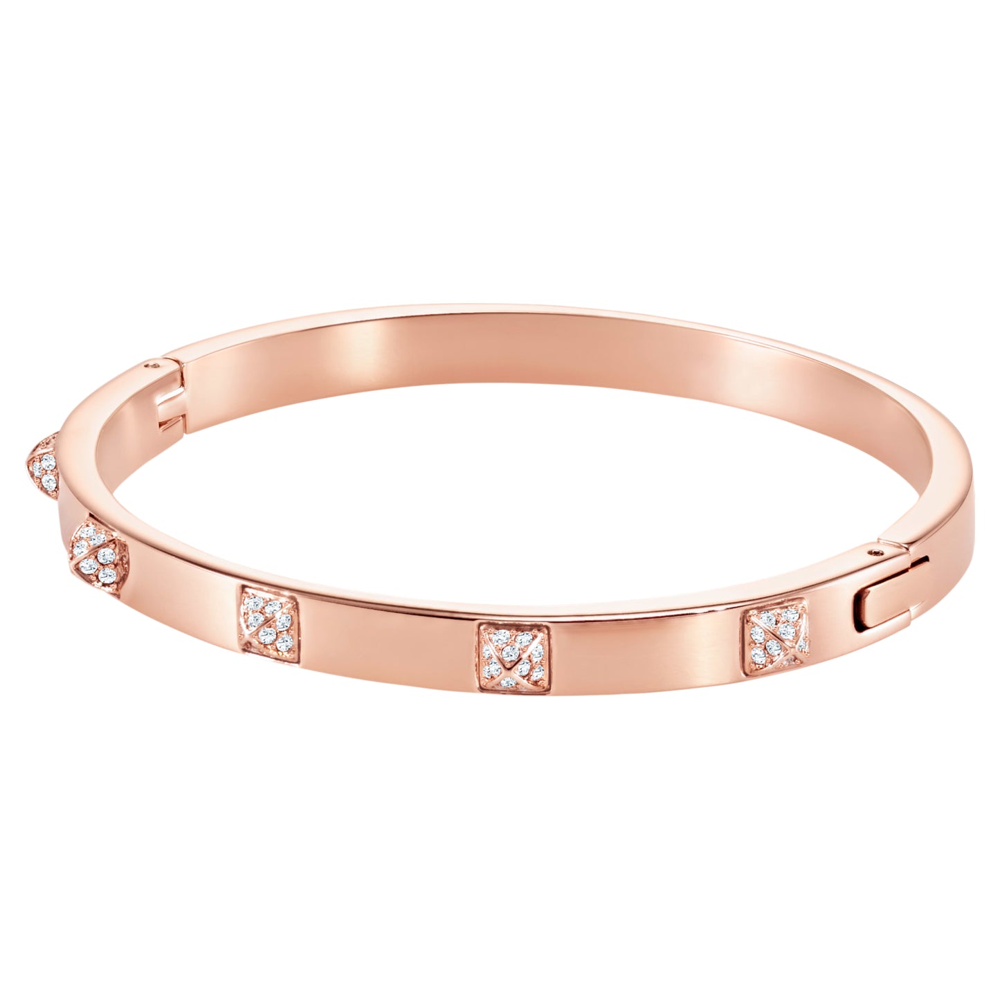 Dextera bangle White, Rose gold-tone finish 5184528 Size Large