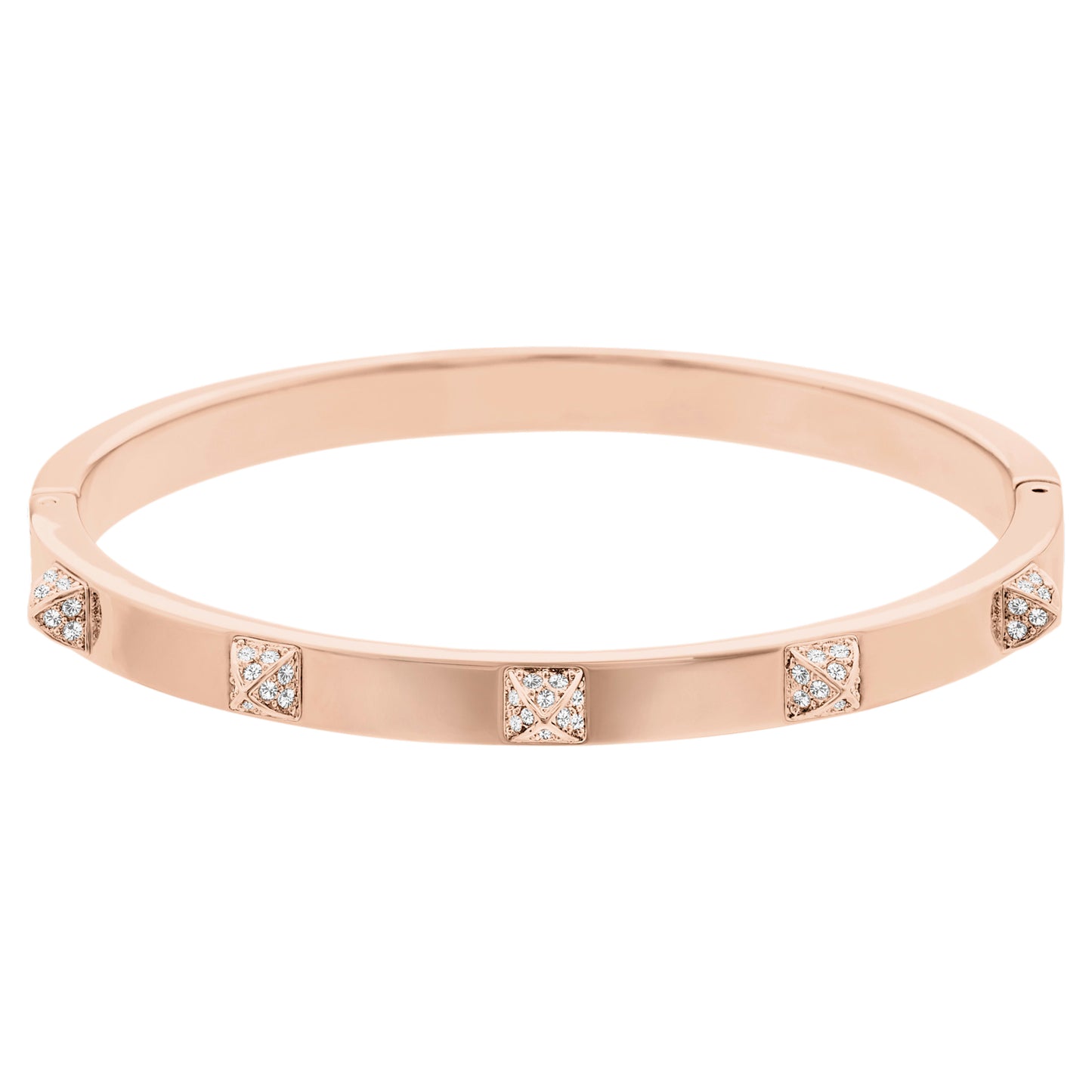 Dextera bangle White, Rose gold-tone finish 5098834 Size Small