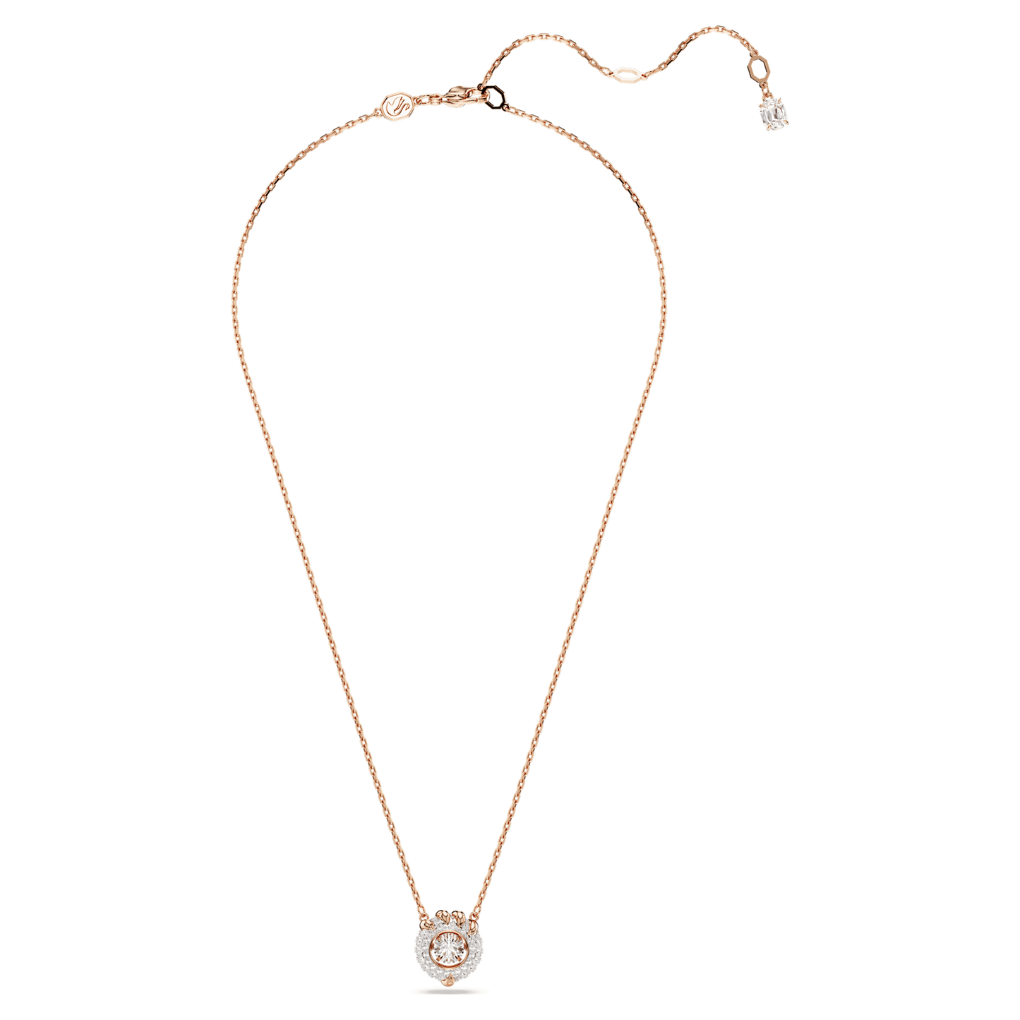 Dragon & Phoenix pendant Dragon’s claw, White, Rose gold-tone plated 5675827