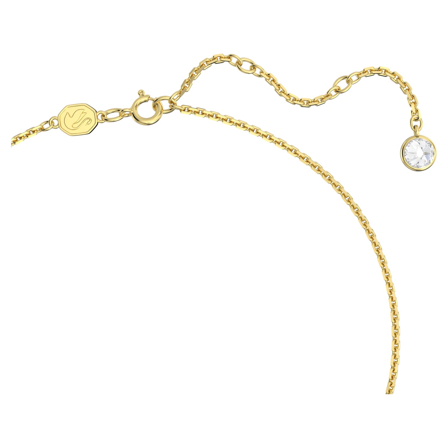 Gema pendant Mixed cuts, Flower, Green, Gold-tone plated 5658399
