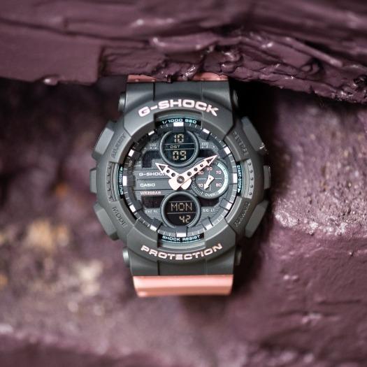 CASIO G-SHOCK ANALOG-DIGITAL WOMEN GMAS140-4A GMA-S140-4ACR