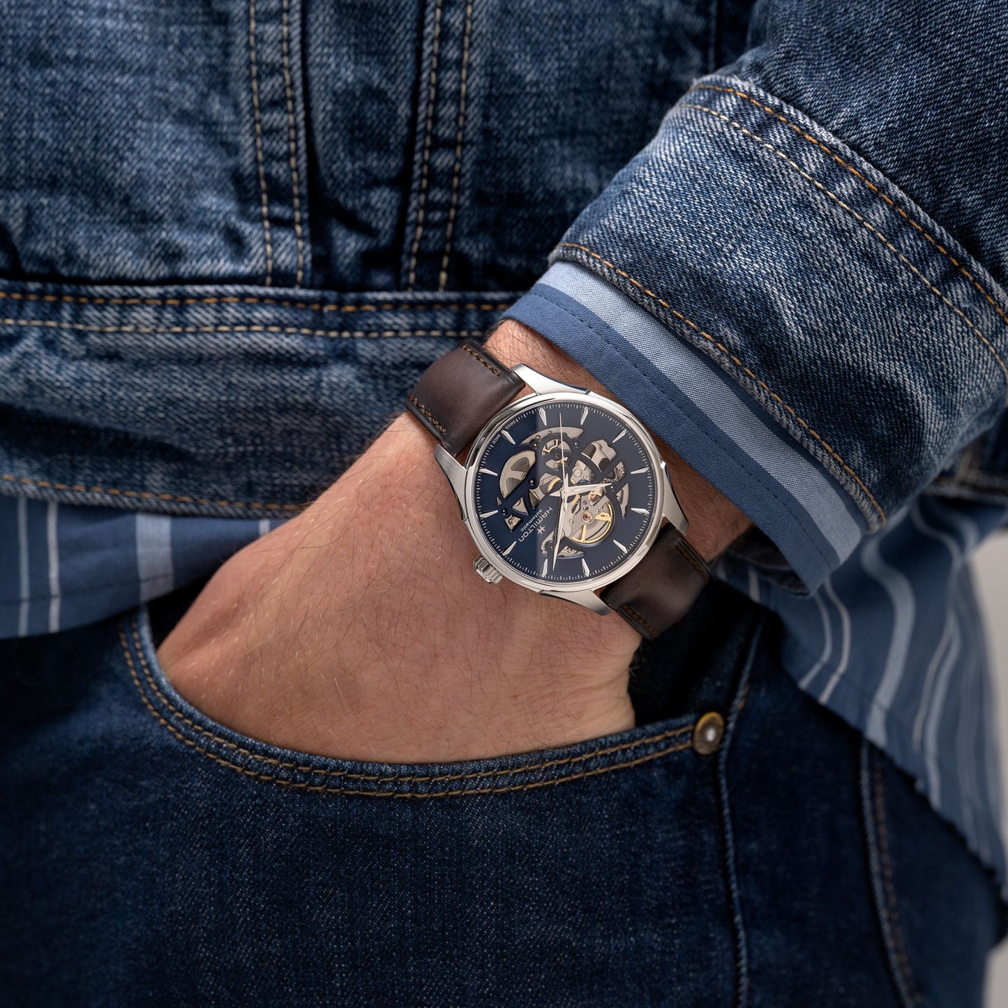 Hamilton Jazzmaster Skeleton Automatic 40mm H42535541