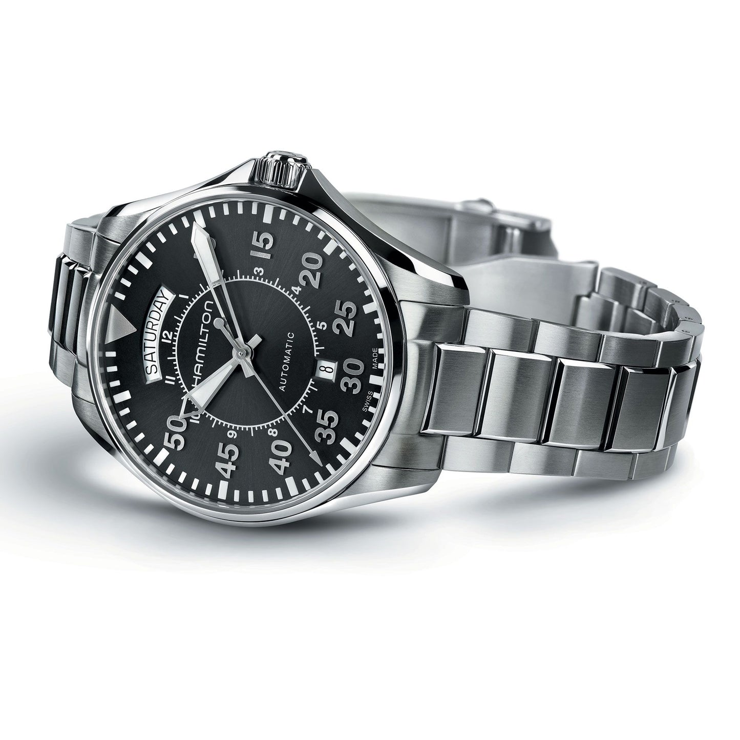 Hamilton Khaki Aviation Pilot Day Date Auto Automatic 42mm H64615135