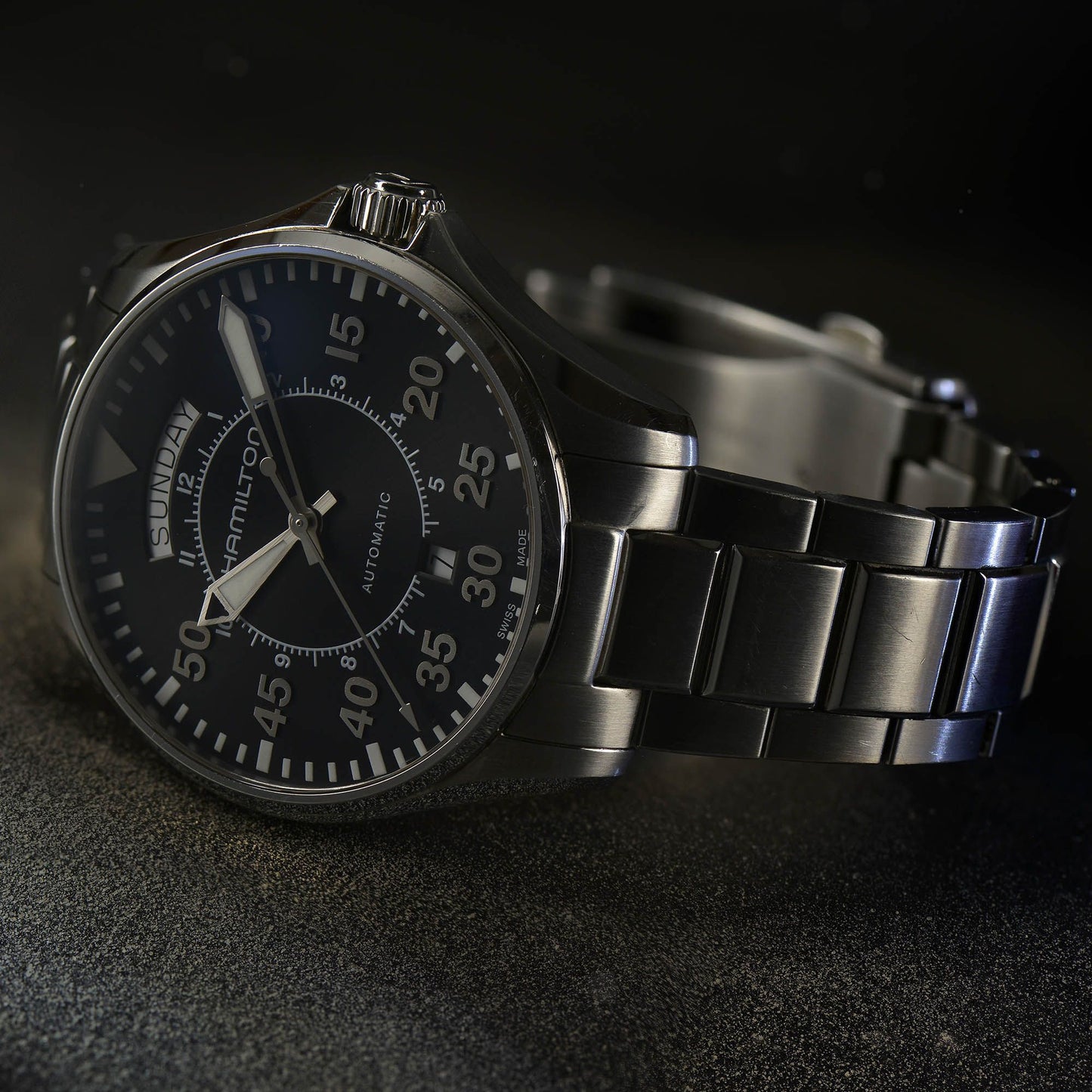 Hamilton Khaki Aviation Pilot Day Date Auto Automatic 42mm H64615135