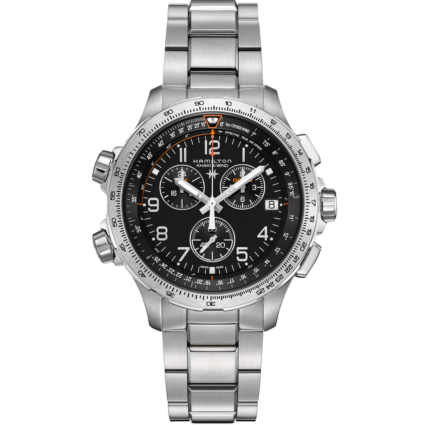 Hamilton Khaki Aviation X-Wind GMT Chrono Quartz 46mm H77912135