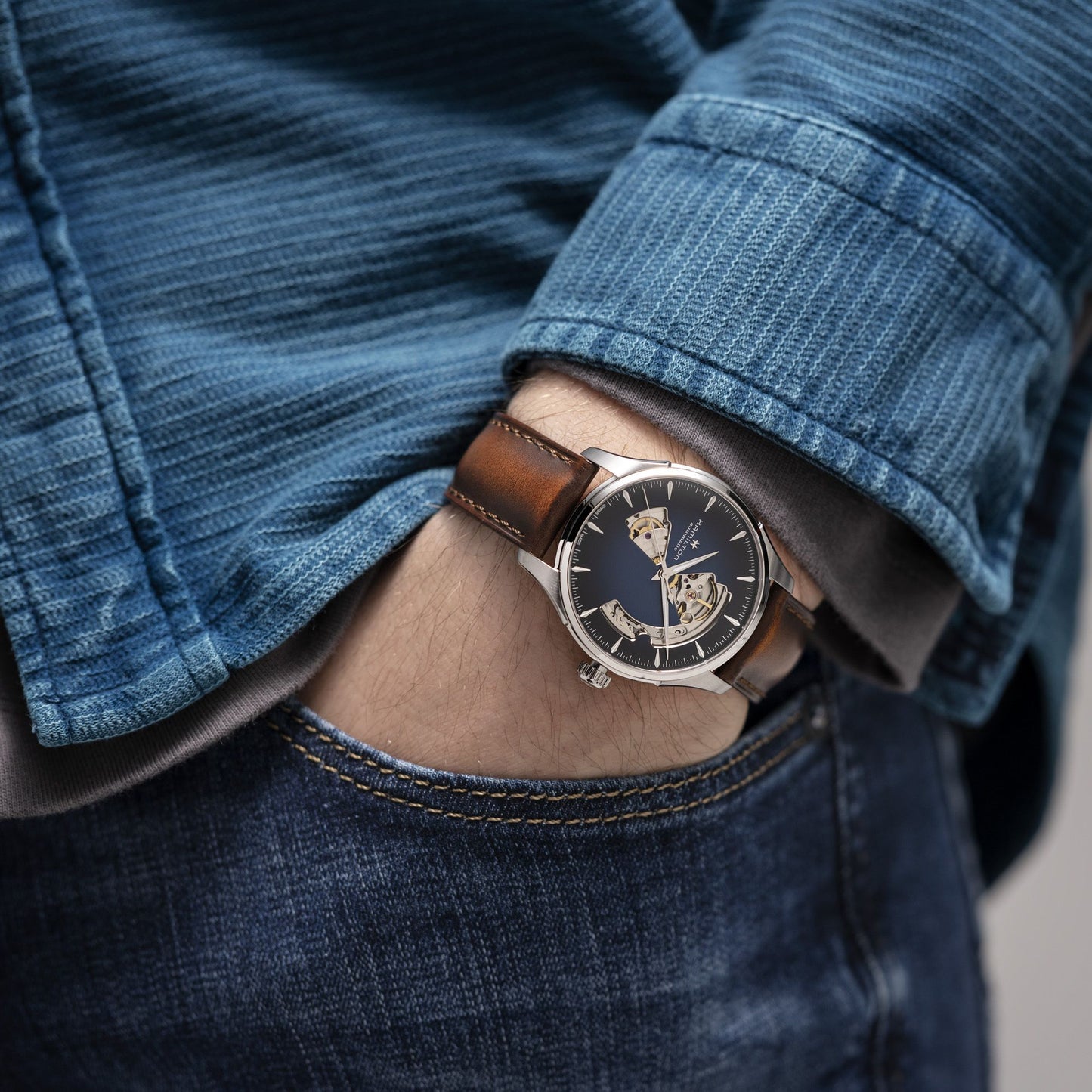 Hamilton Jazzmaster Open Heart Auto Automatic 40mm H32675540