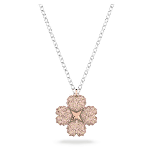 Latisha pendant Flower, Pink, Mixed metal finish 5636488