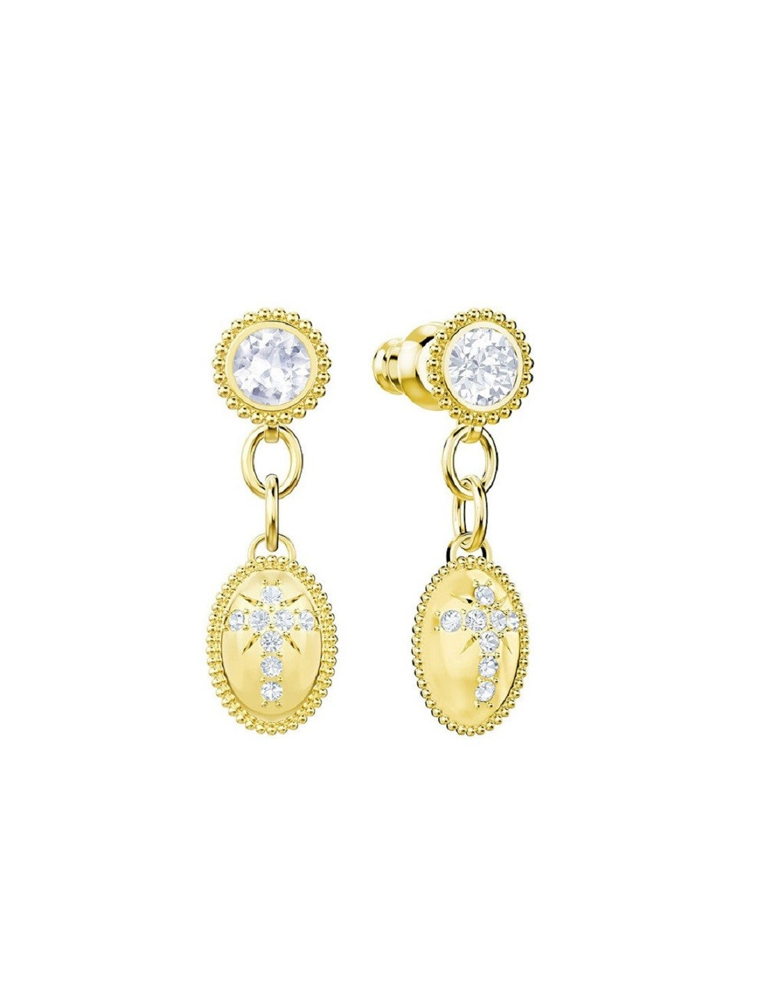 Magnetic Earrings Swarovski gold plating 5416776