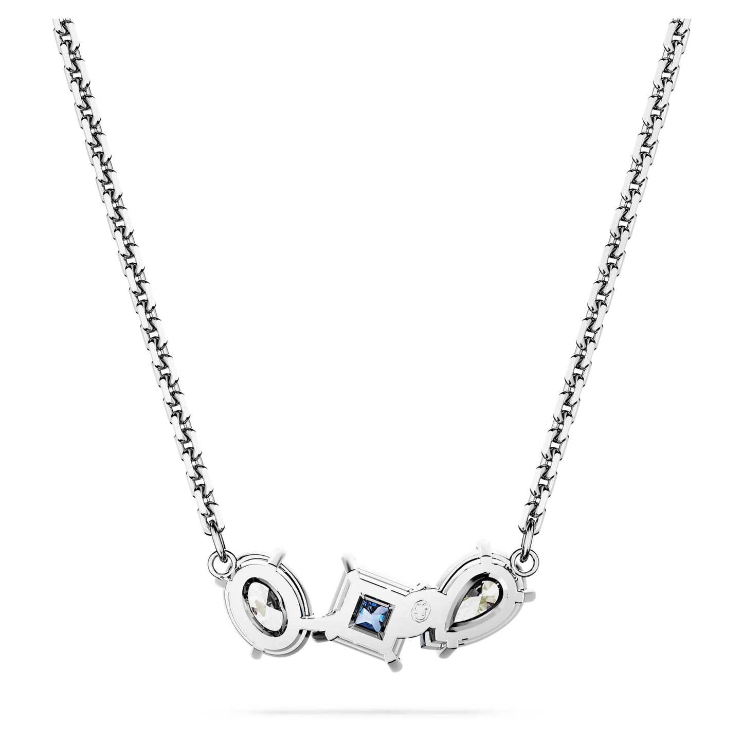 Mesmera pendant Mixed cuts, Blue, Rhodium plated 5668276