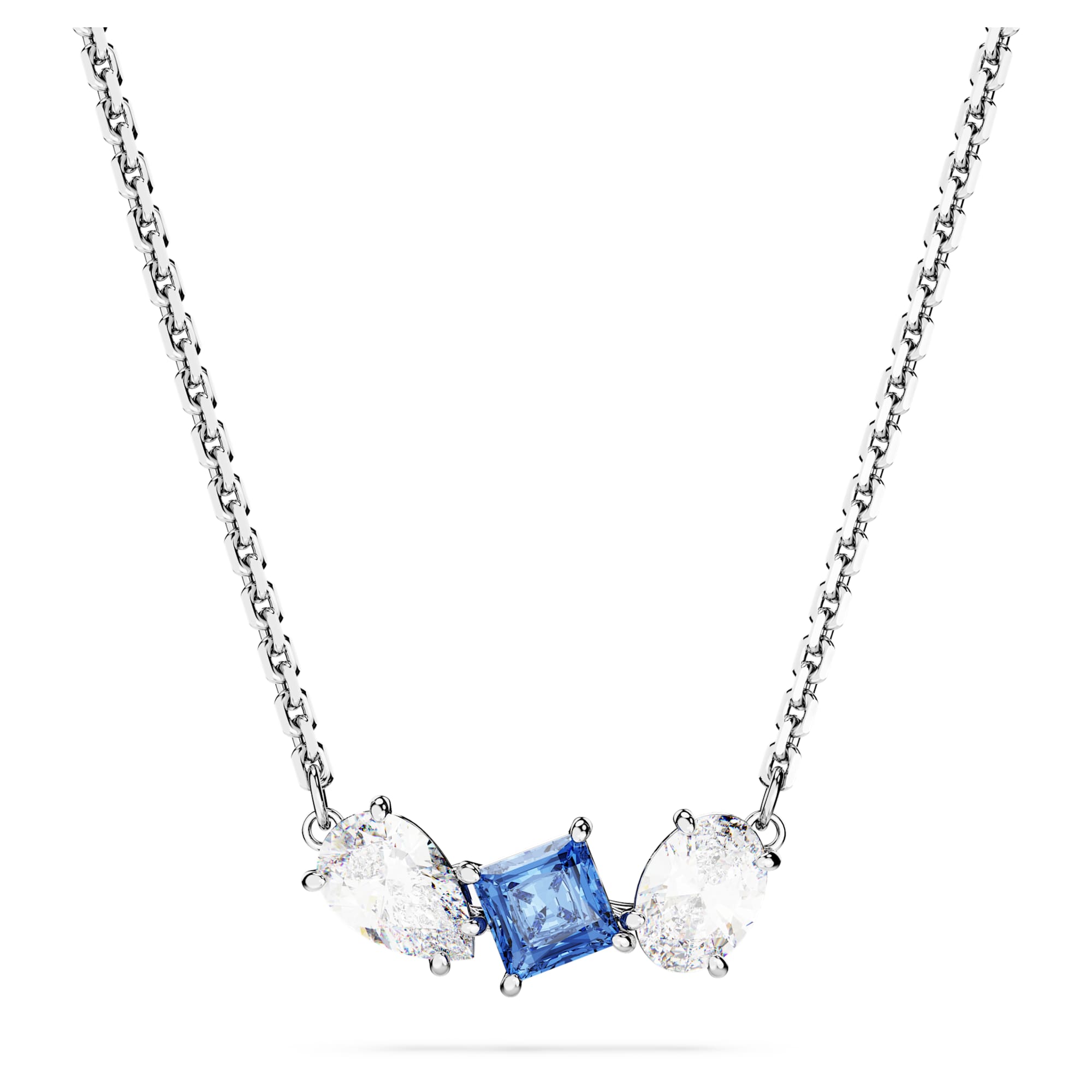 Mesmera pendant Mixed cuts, Blue, Rhodium plated 5668276 – Legacy