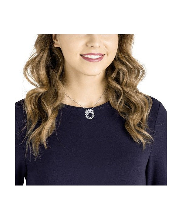 Louison Pendant White, Rhodium Plating 5415989