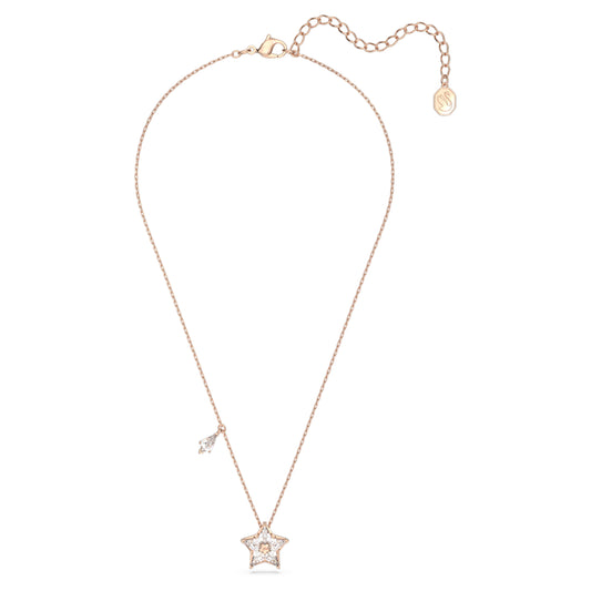 Swarovski Stella pendant Kite cut, Star, White, Rose gold-tone plated 5645463