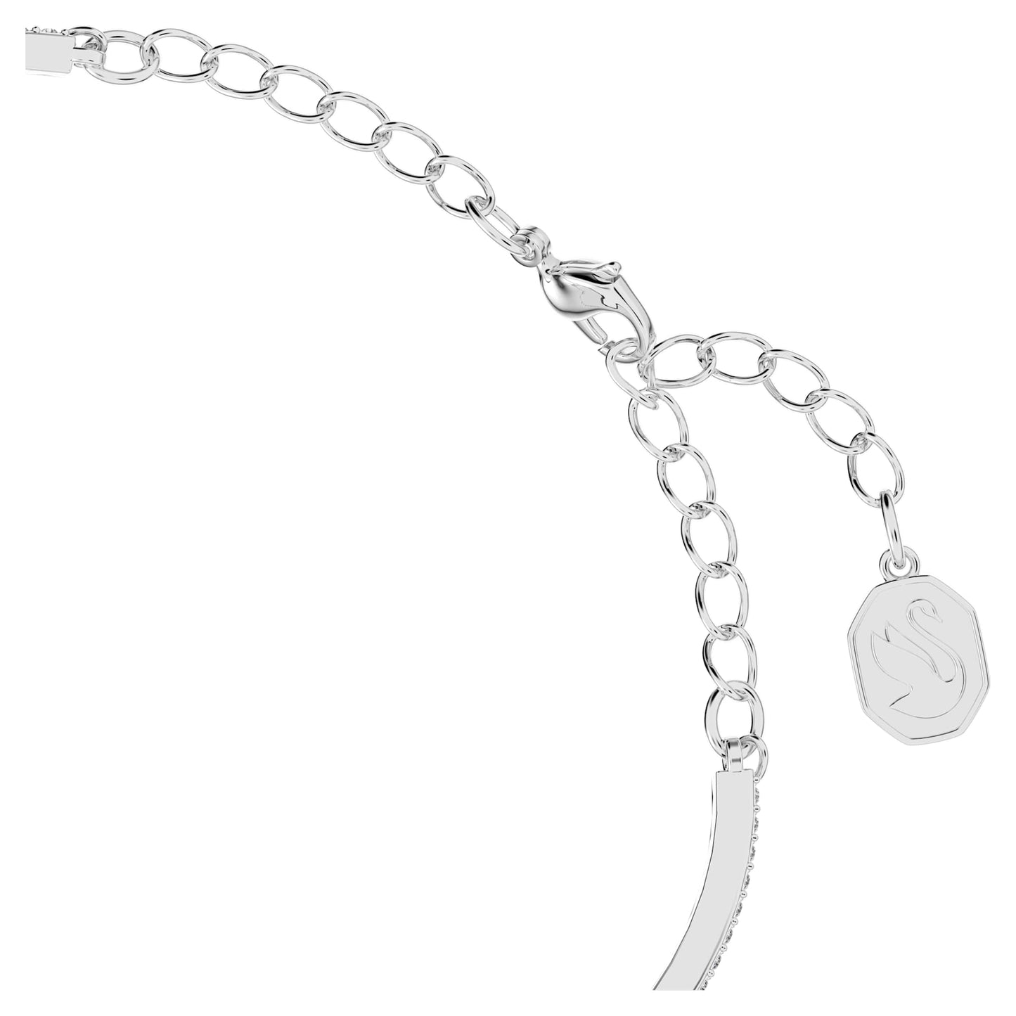 5643733 Stilla bracelet Triangle cut, Pavé, White, Rhodium plated