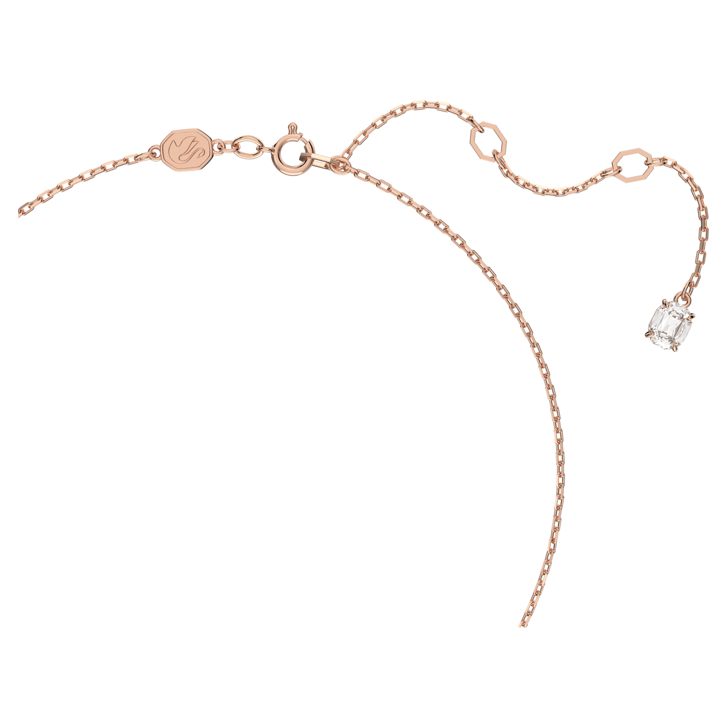 Stilla pendant Round cut, White, Rose gold-tone plated 5636710