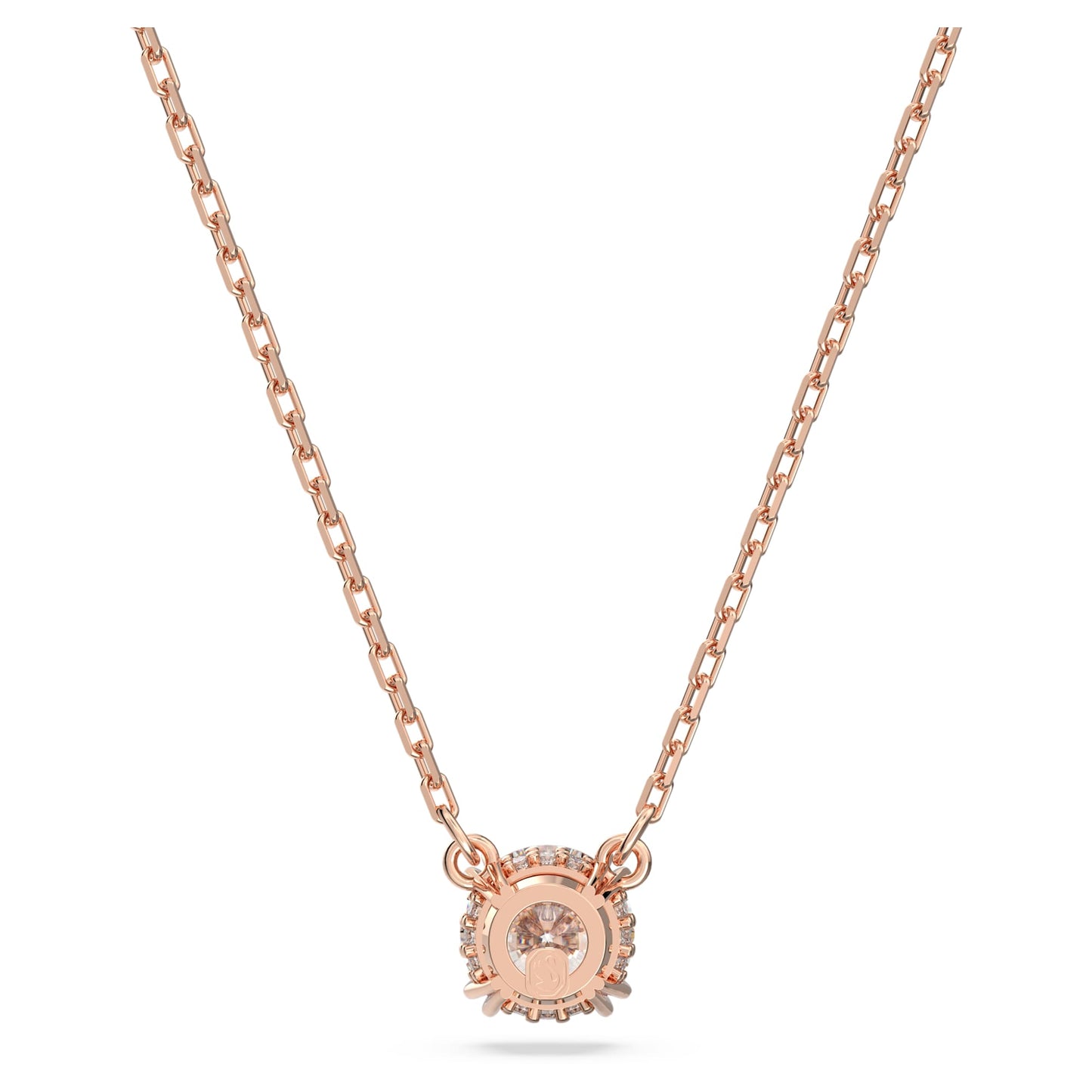 Stilla pendant Round cut, White, Rose gold-tone plated 5636710