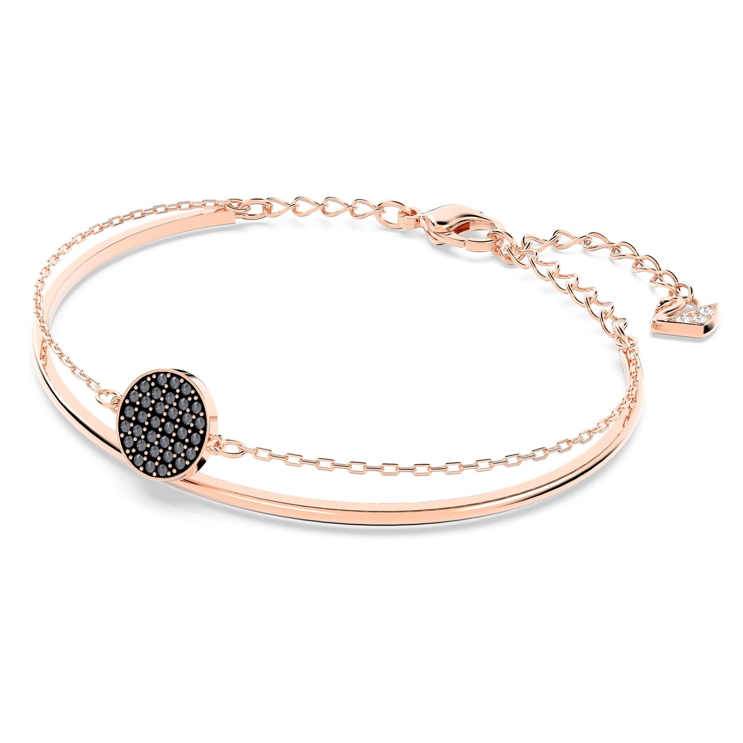 Sublima bangle Gray, Rose gold-tone plated 5389046