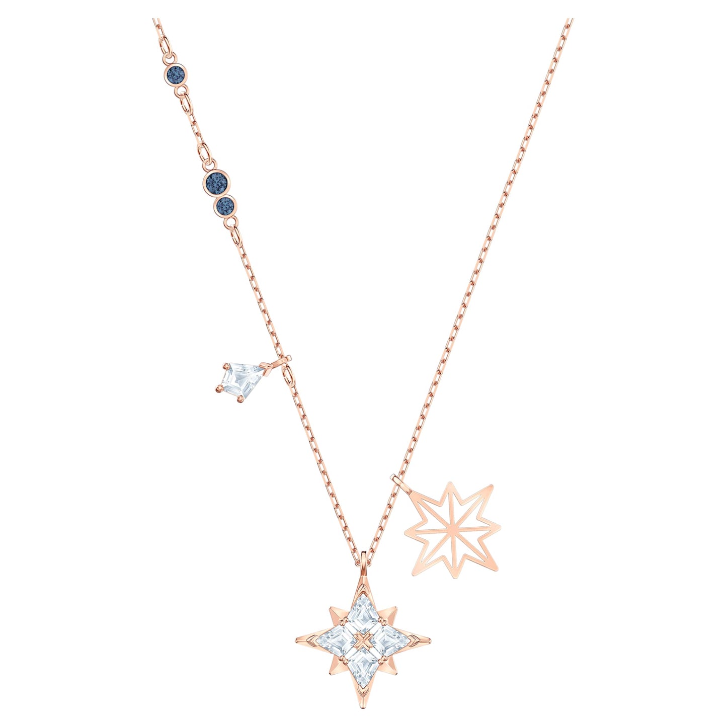 Symbolica pendant Star, White, Rose gold-tone plated 5494352