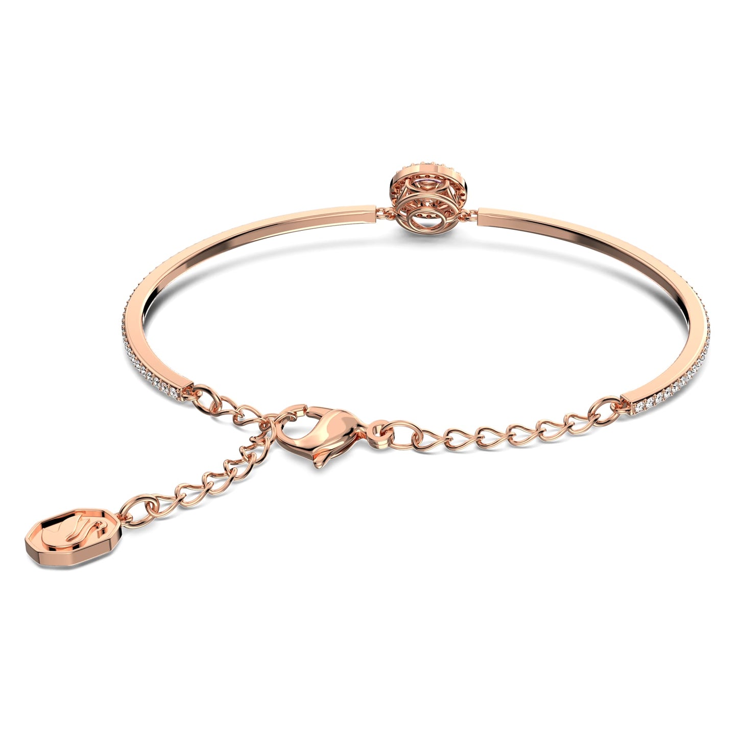 Una bangle Round cut, Purple, Rose gold-tone plated 5620554