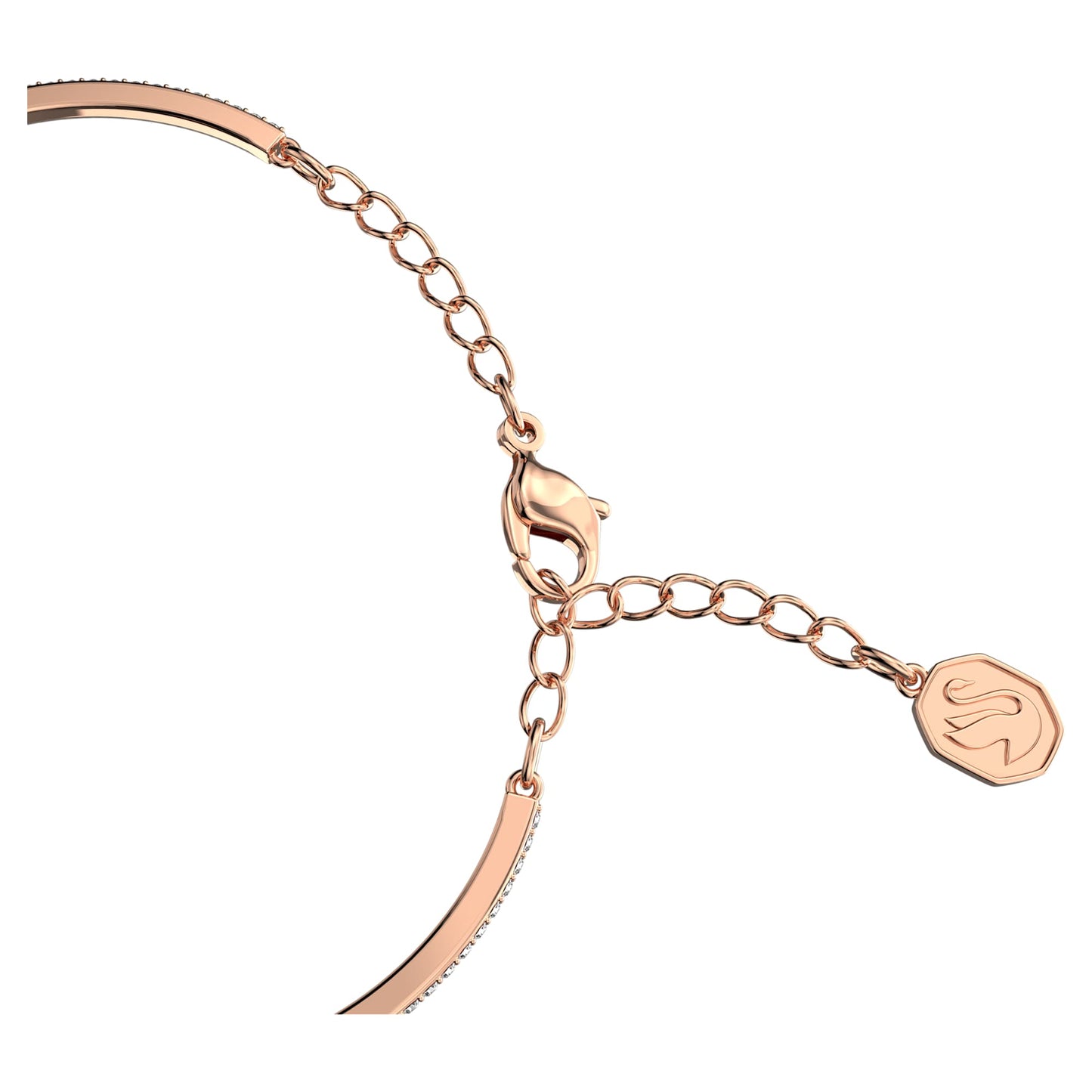 Una bangle Round cut, Purple, Rose gold-tone plated 5620554