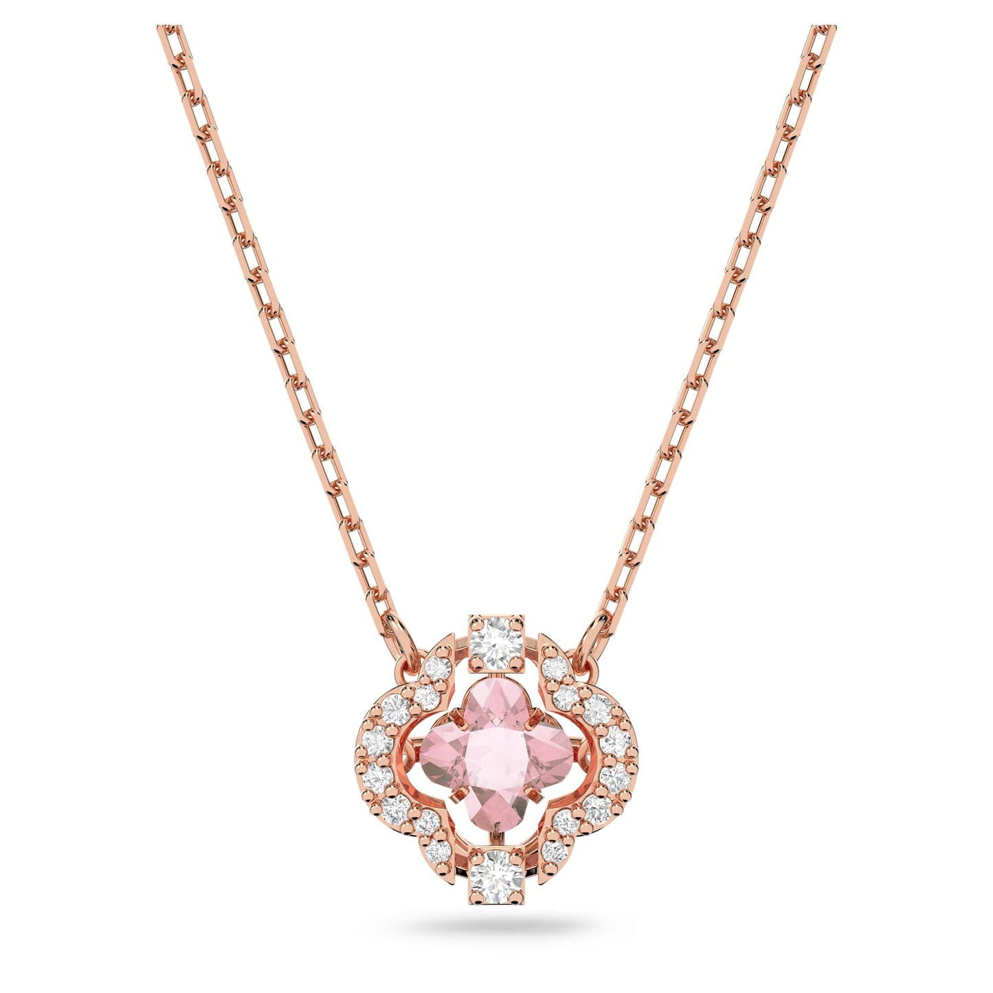 Una necklace Clover, Pink, Rose gold-tone plated 5514488