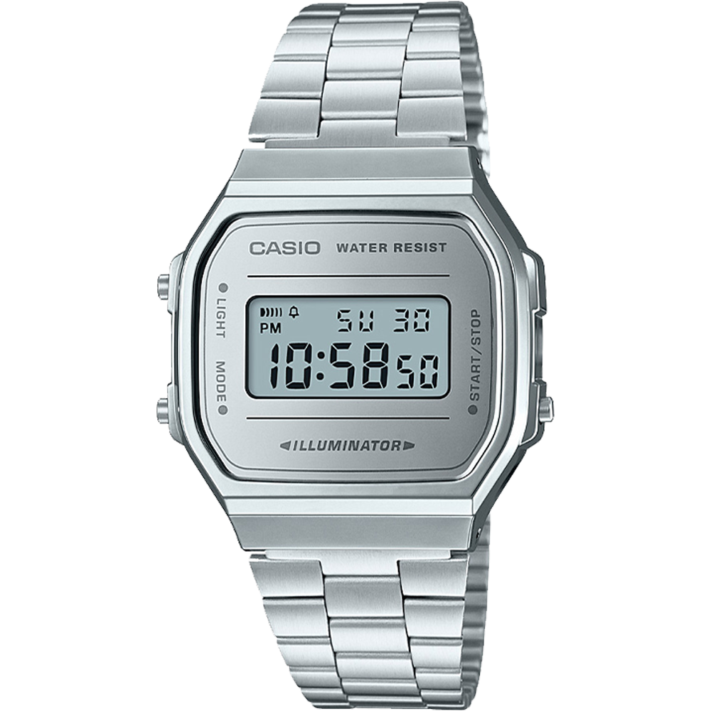 Casio Vintage Watch Silver A168WEM-7VT A168WEM-7