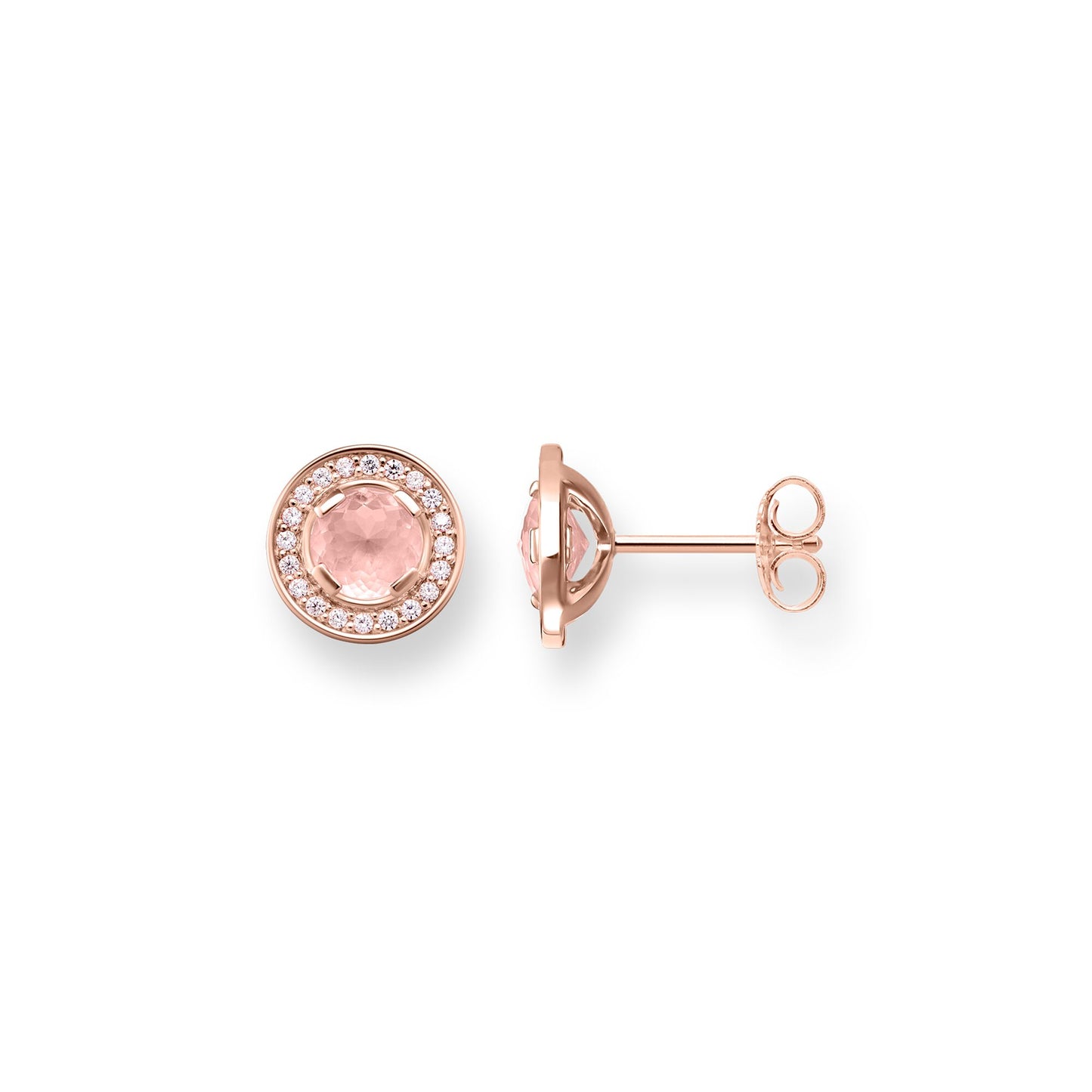 Ear studs light of Luna pink H1858-417-9