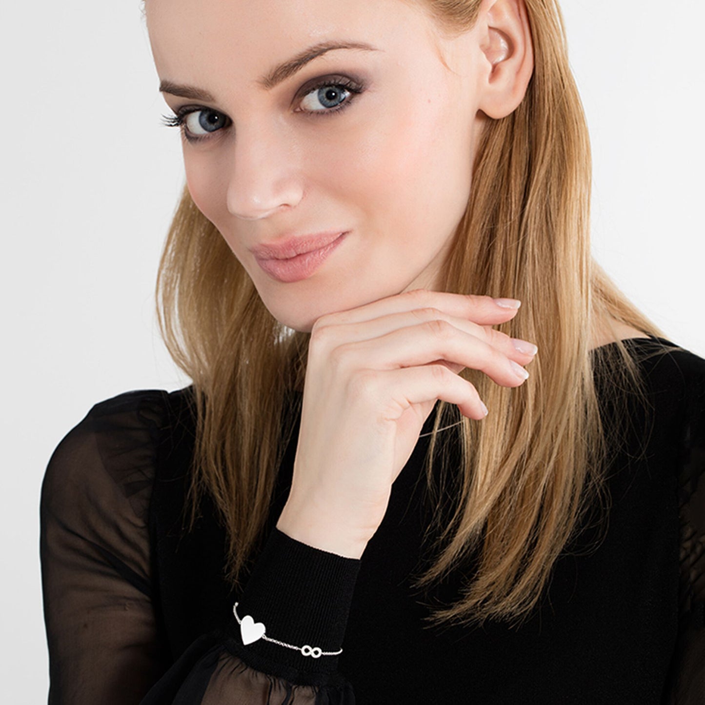 Bracelet heart with infinity A1486-051-14