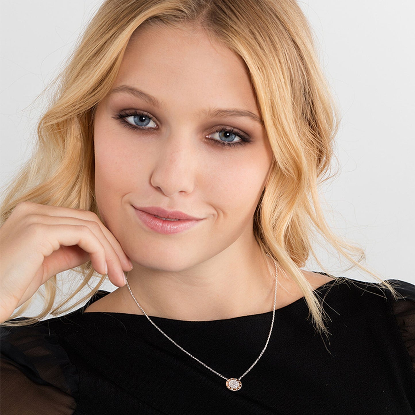 Necklace classic pavé KE1493-051-14