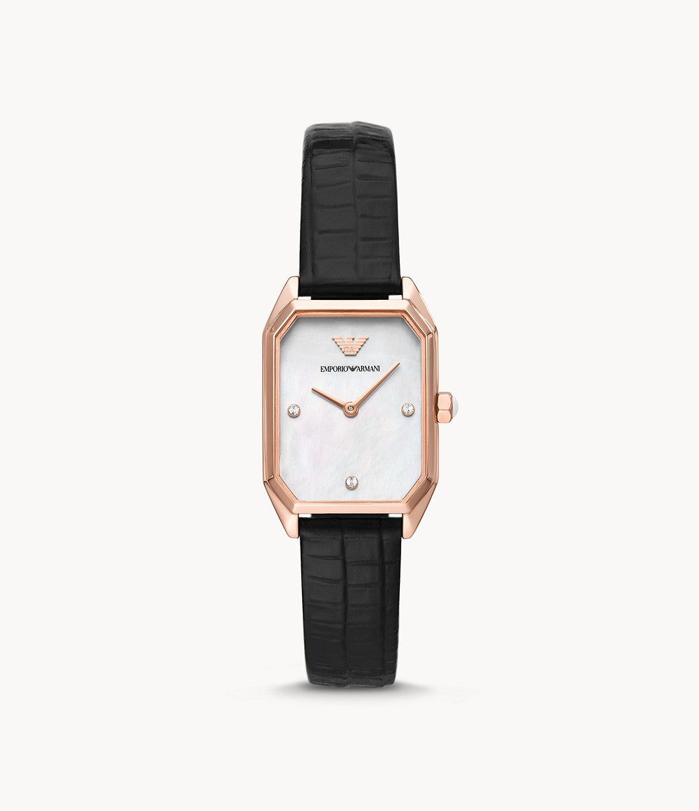 Emporio armani rectangular on sale watch