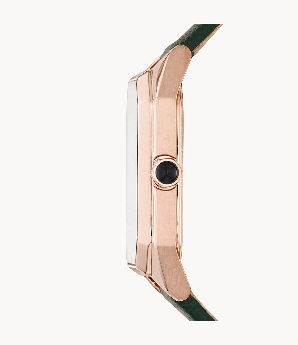 AR11149 Emporio Armani Women's Two-Hand Green Leather Watch