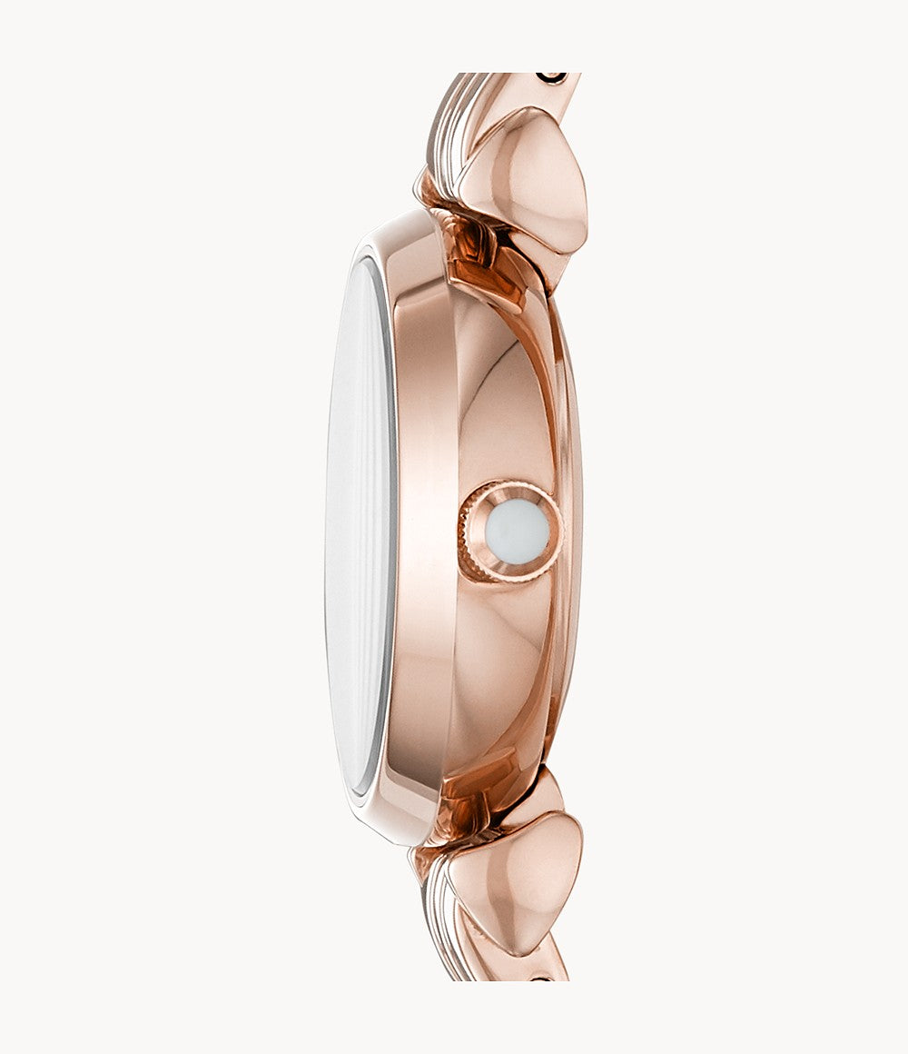 AR11203 Emporio Armani Women's Two-Hand Rose Gold-Tone Steel Watch