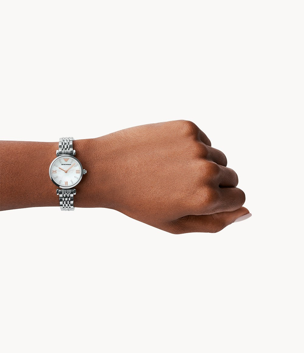 AR11204 Emporio Armani Women's Two-Hand Steel Watch