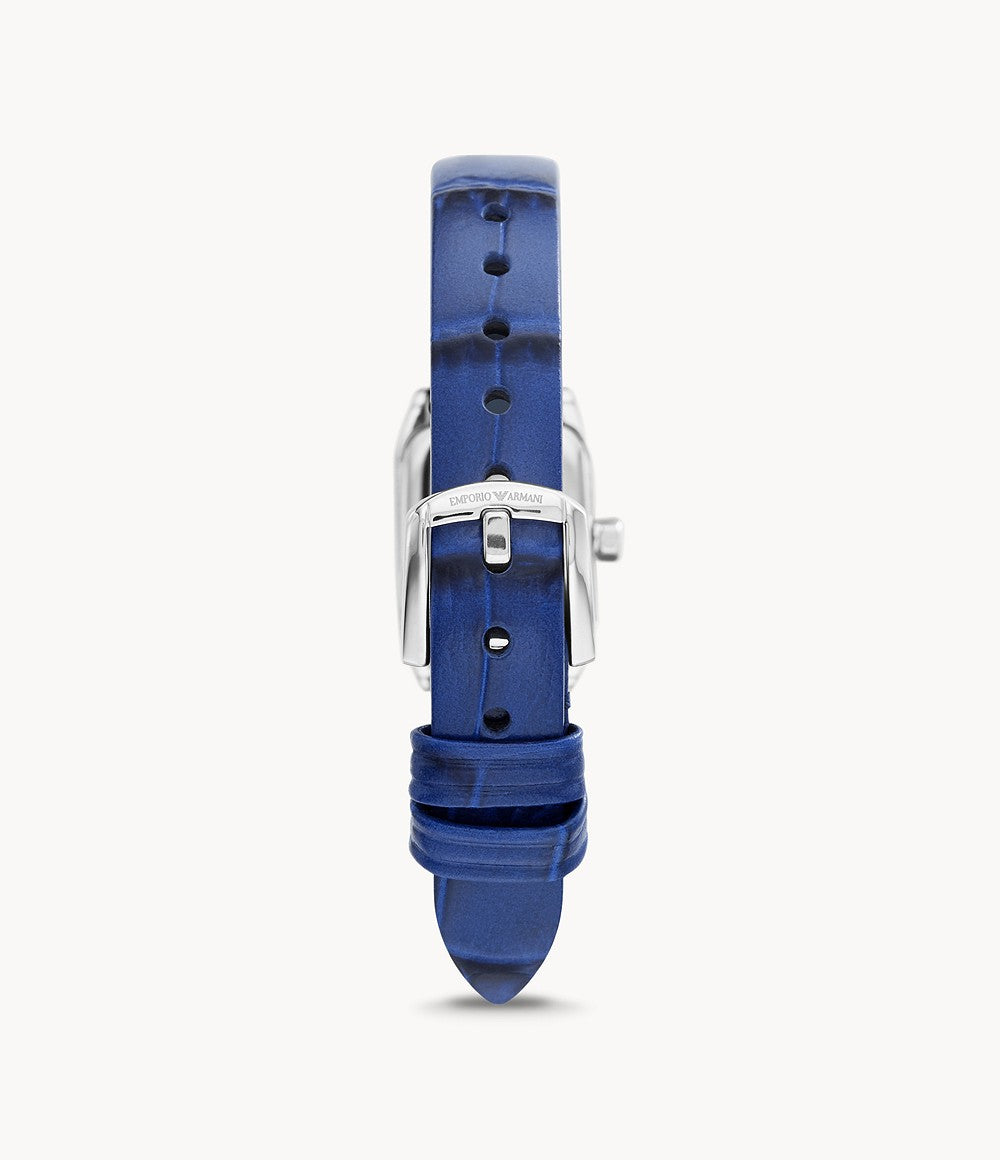 AR11346 Emporio Armani Two-Hand Blue Leather Watch